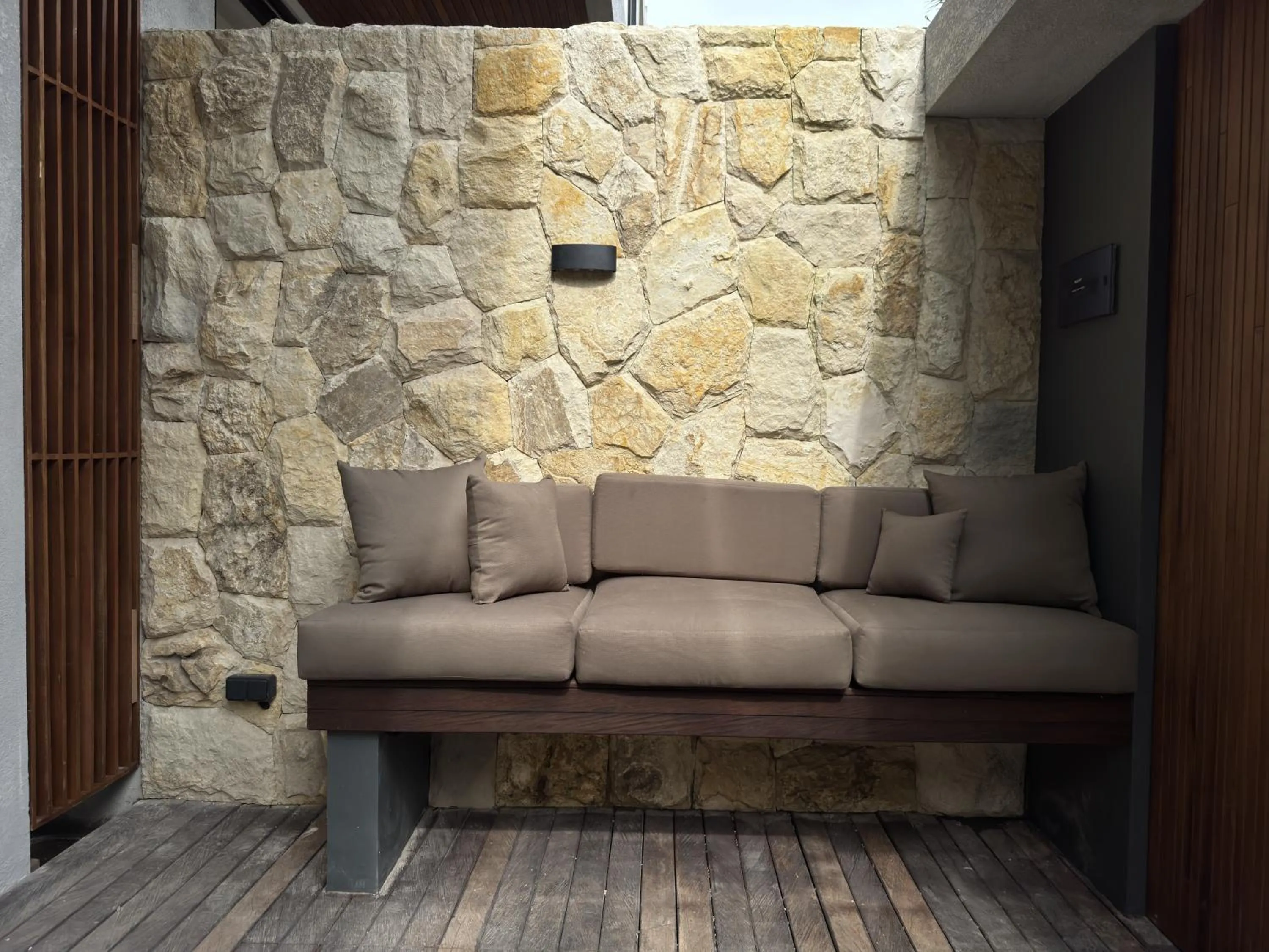 Seating area in Rahya Villas Complex