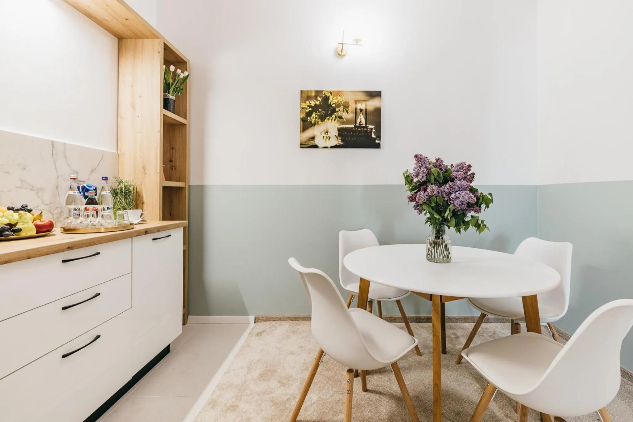 Kitchen or kitchenette in HOTEL AGORA Mures