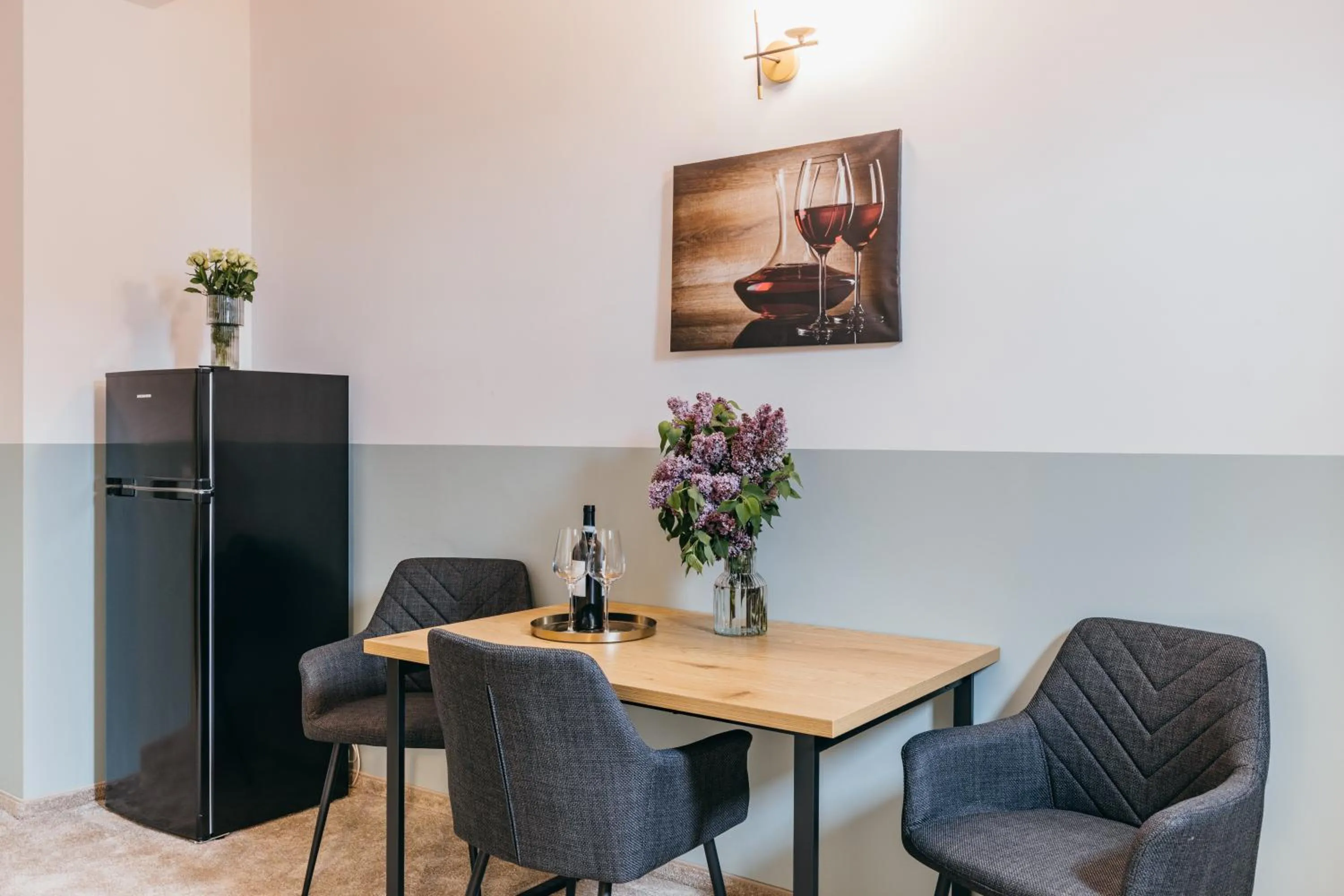 Kitchen or kitchenette in HOTEL AGORA Mures