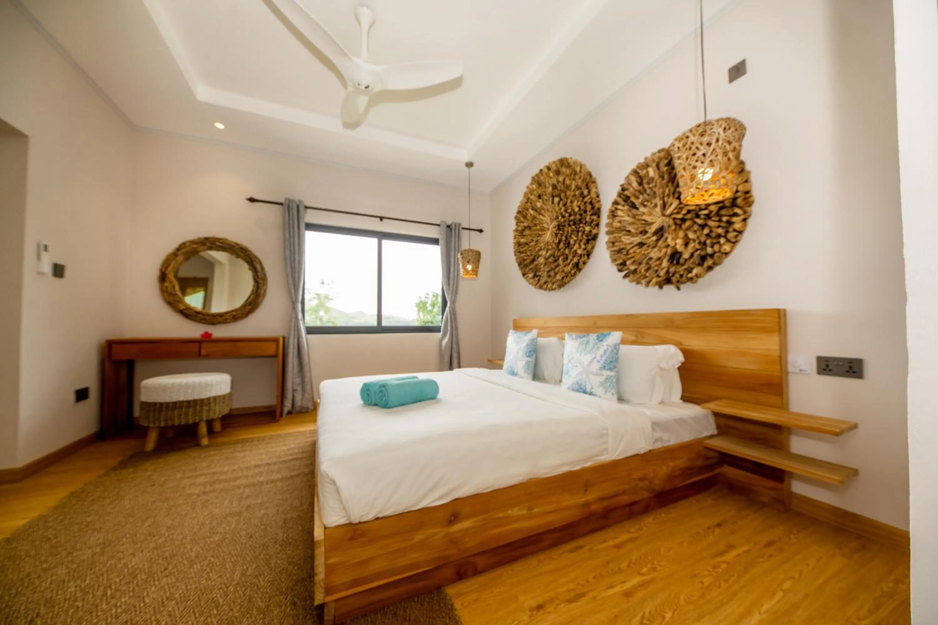 Bed in Anse Boudin Chalets