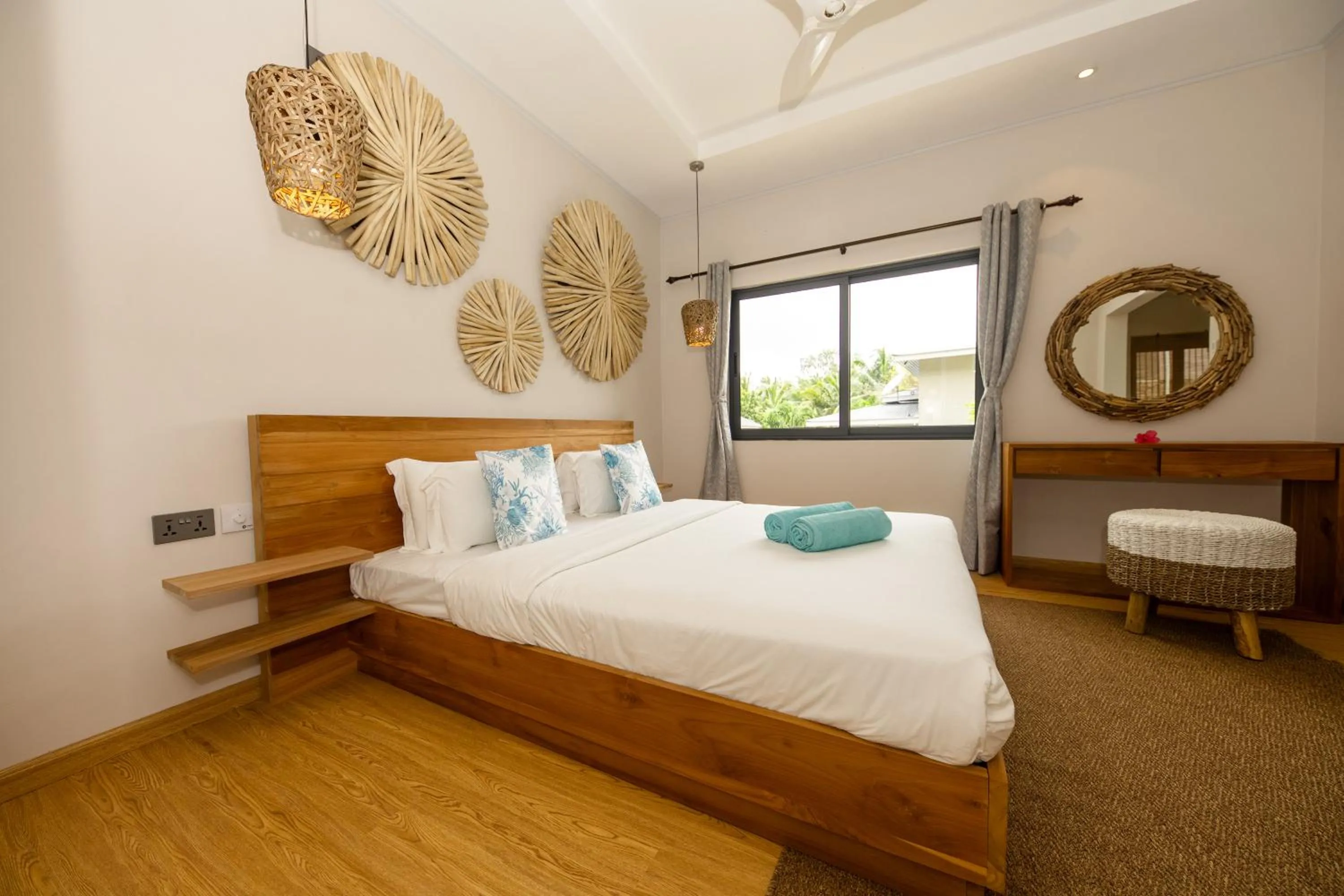 Bed in Anse Boudin Chalets