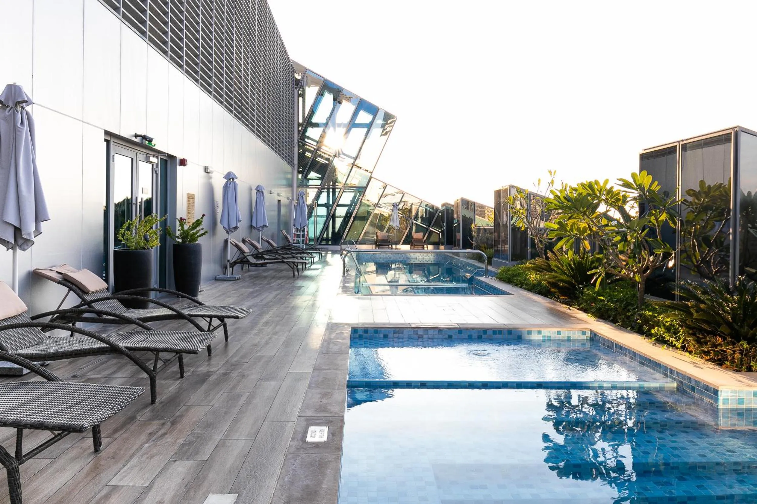 Swimming pool in GLOBALSTAY J One Tower Apartments at Pearl of UAE