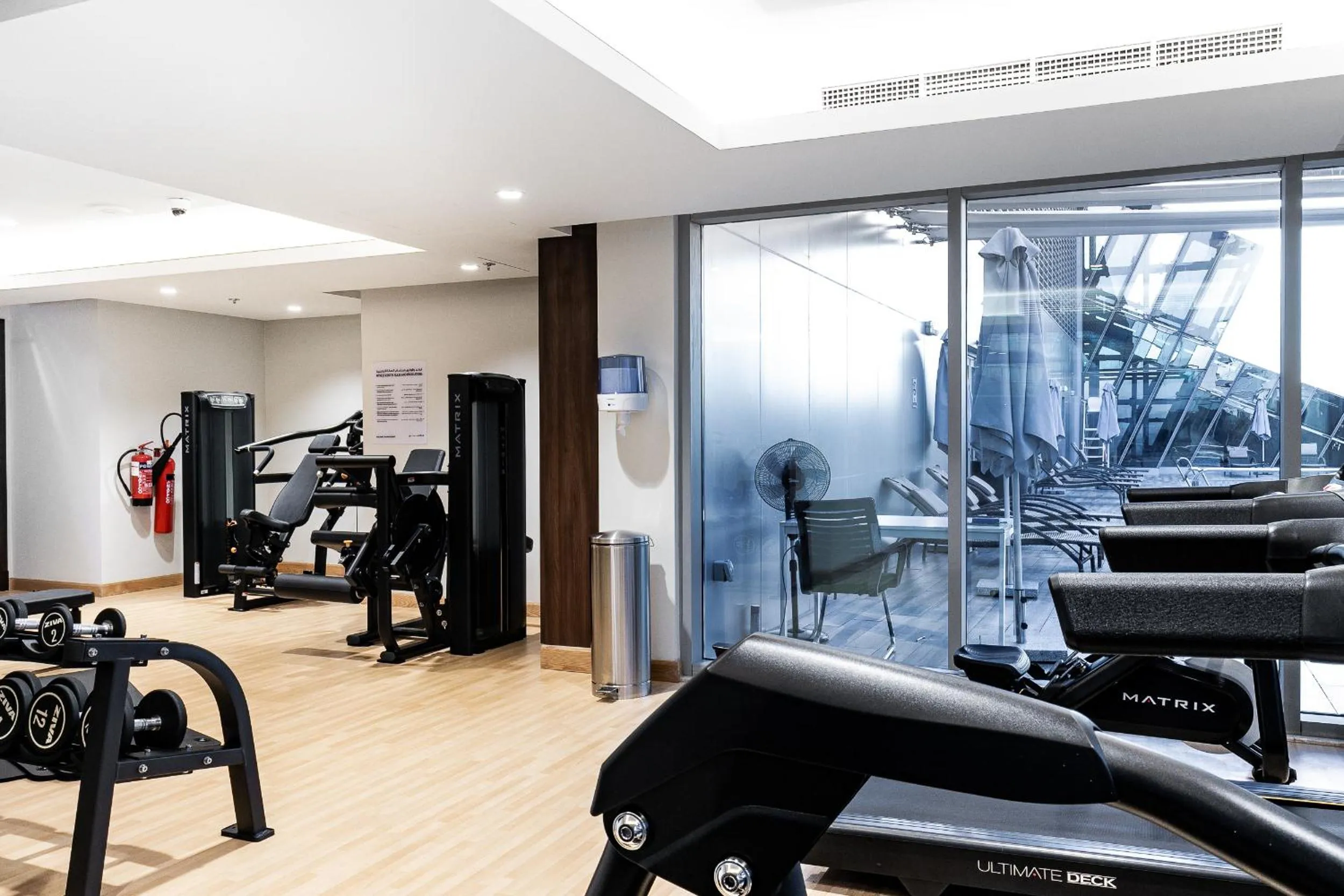 Fitness centre/facilities in GLOBALSTAY J One Tower Apartments at Pearl of UAE