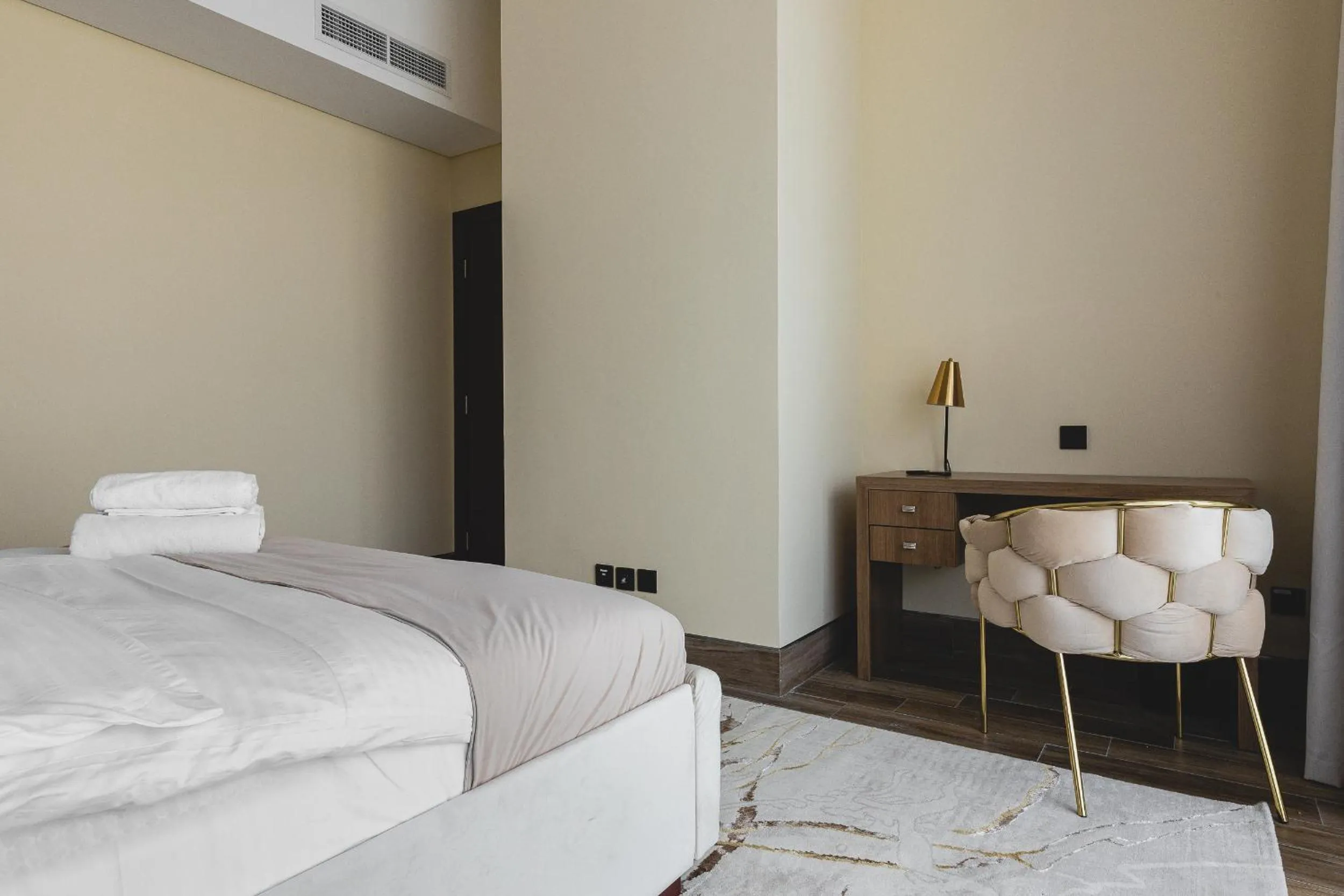 Bed in GLOBALSTAY J One Tower Apartments at Pearl of UAE