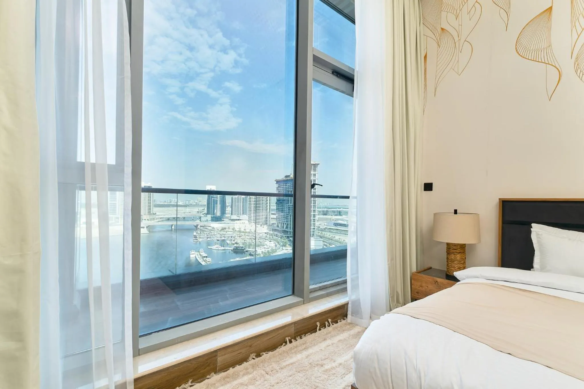 Bed in GLOBALSTAY J One Tower Apartments at Pearl of UAE