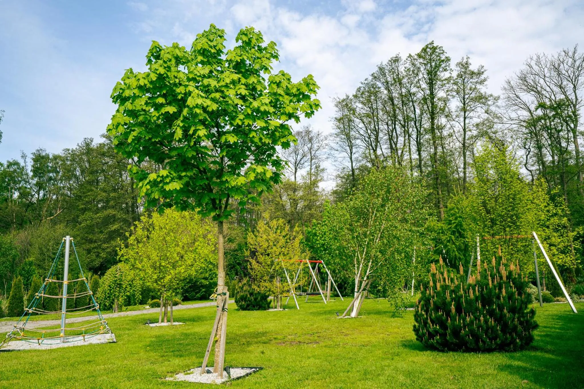 Children play ground in Mielenko & Spa ex Baltin Hotel