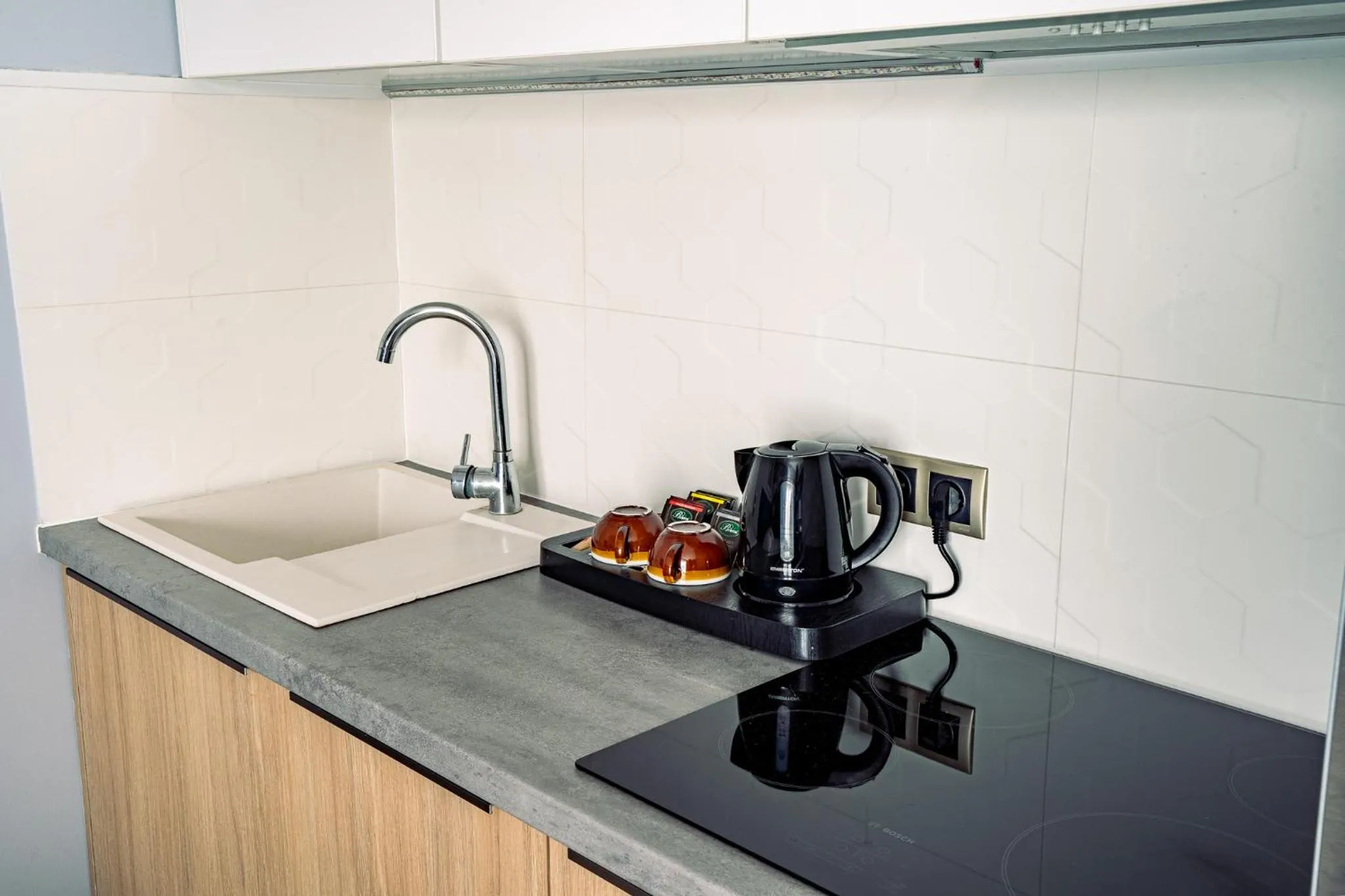 Kitchen or kitchenette in Mielenko & Spa ex Baltin Hotel