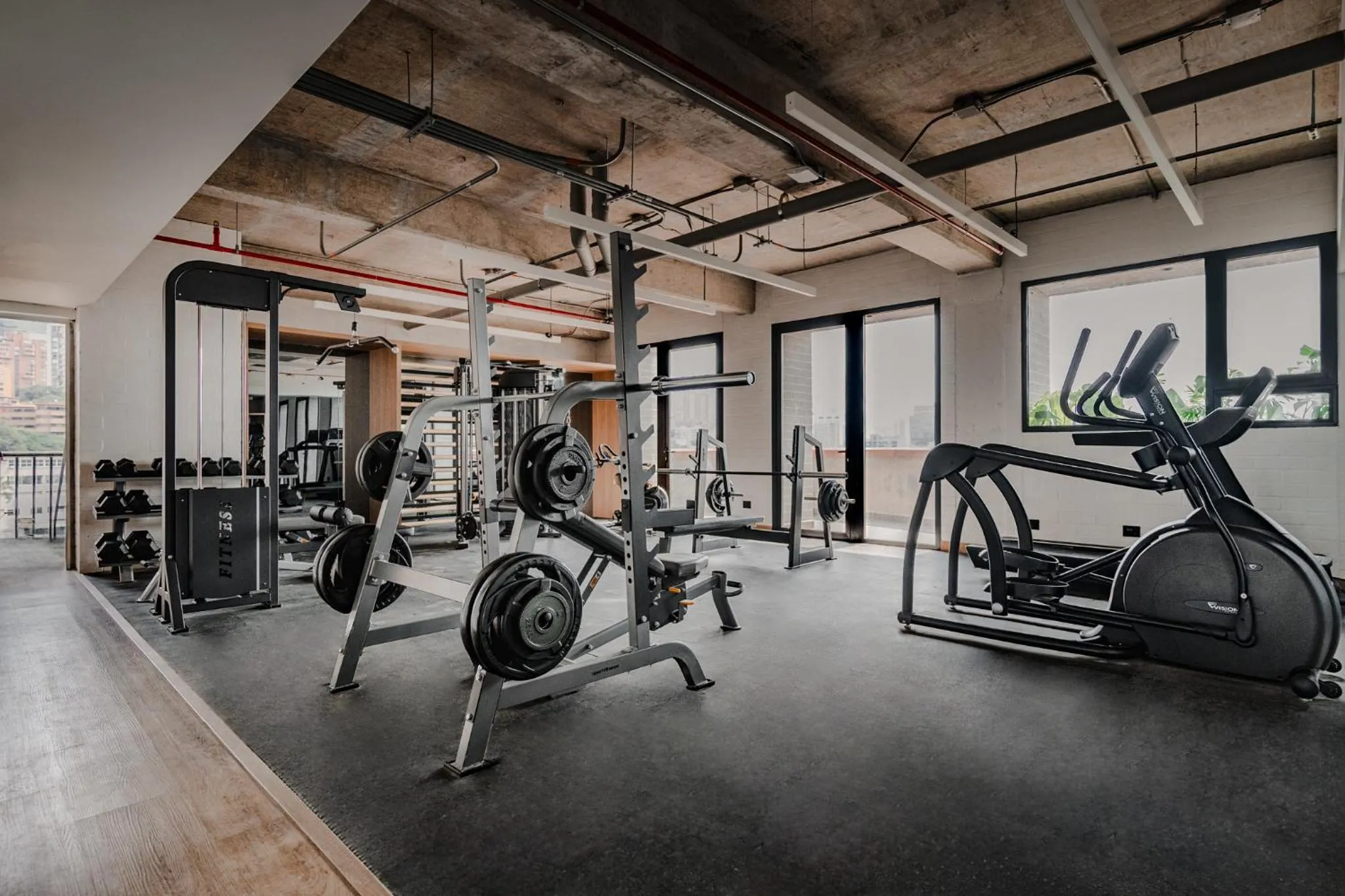 Fitness centre/facilities in Heiss Hotel By Jalo