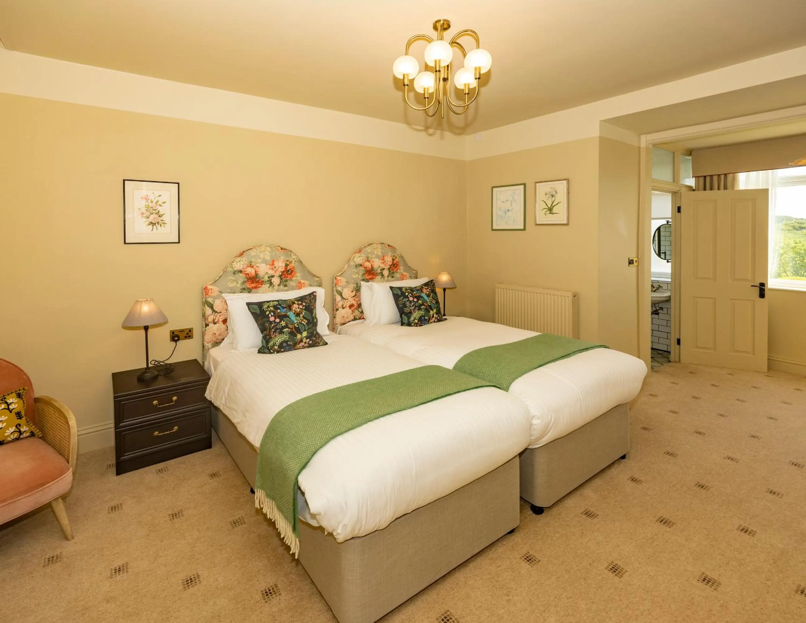 Bed in Eype's Mouth Country Hotel