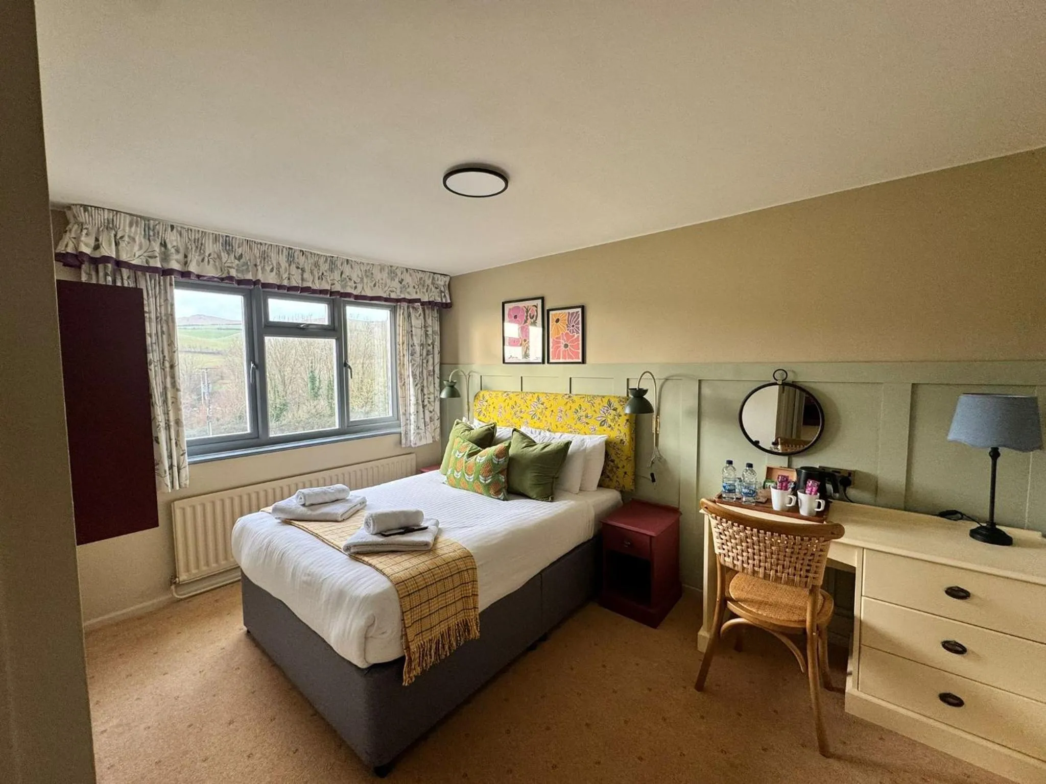 Bed in Eype's Mouth Country Hotel