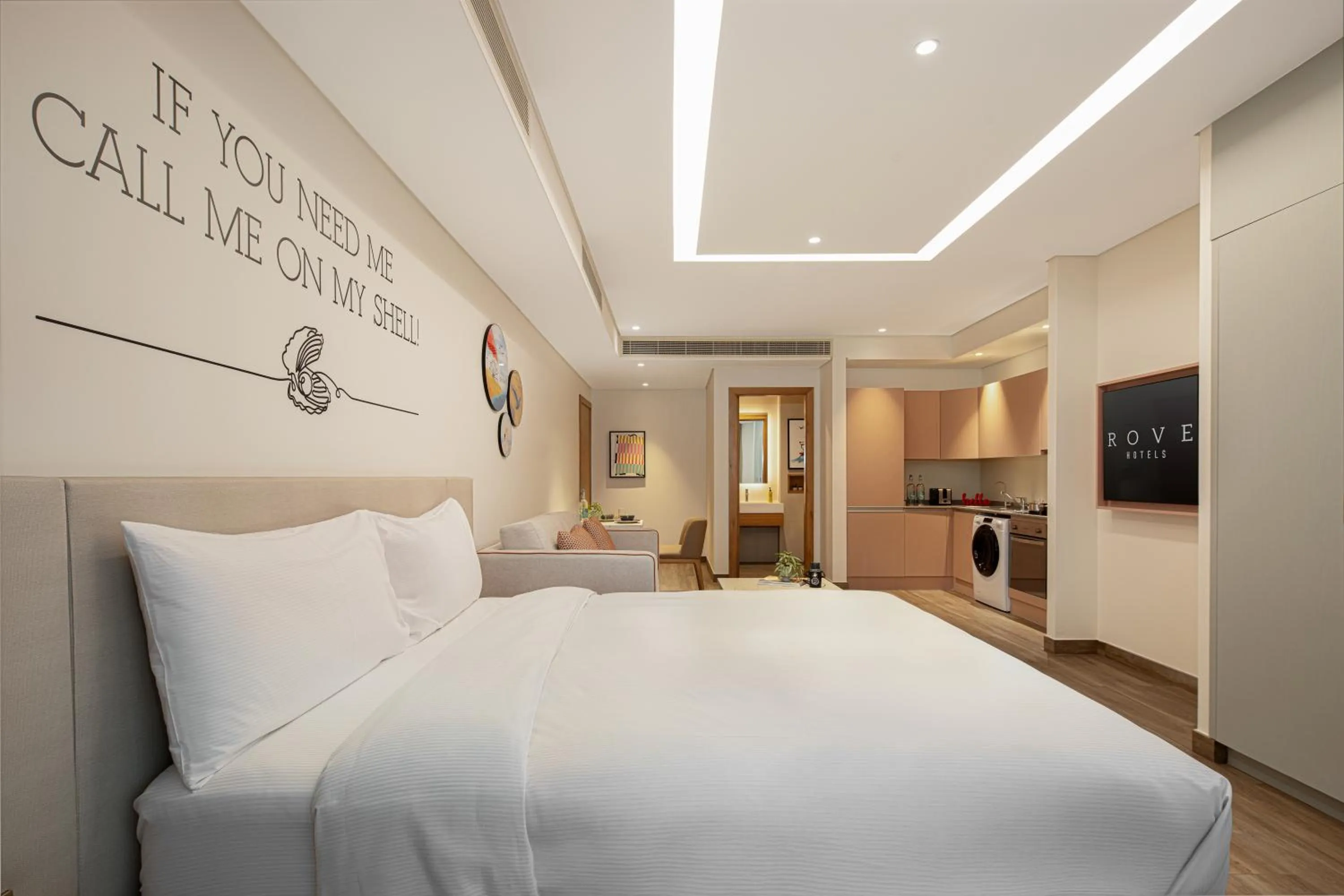 Bedroom, Bed in Rove JBR