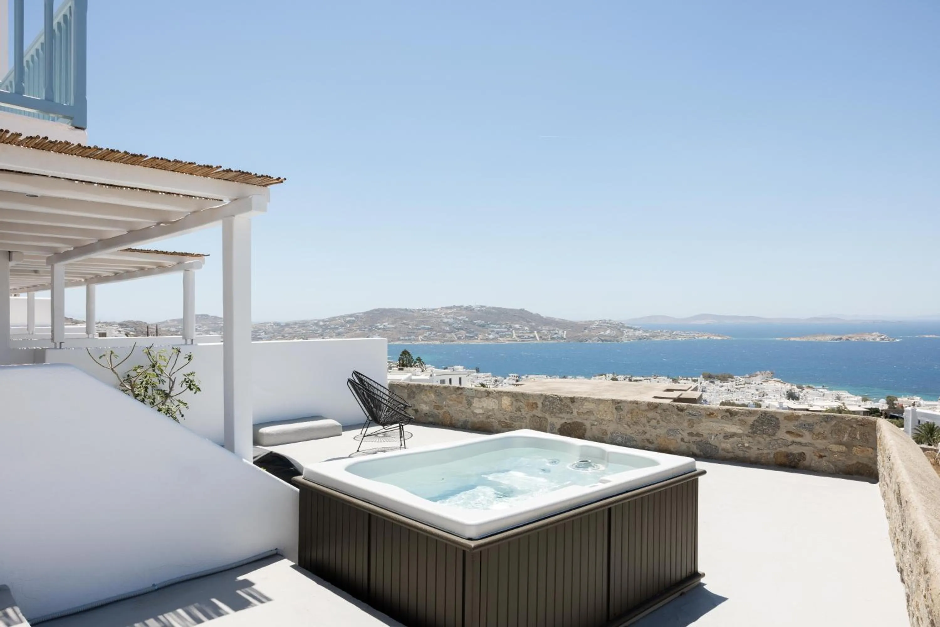 Hot Tub in Boho Origin Mykonos
