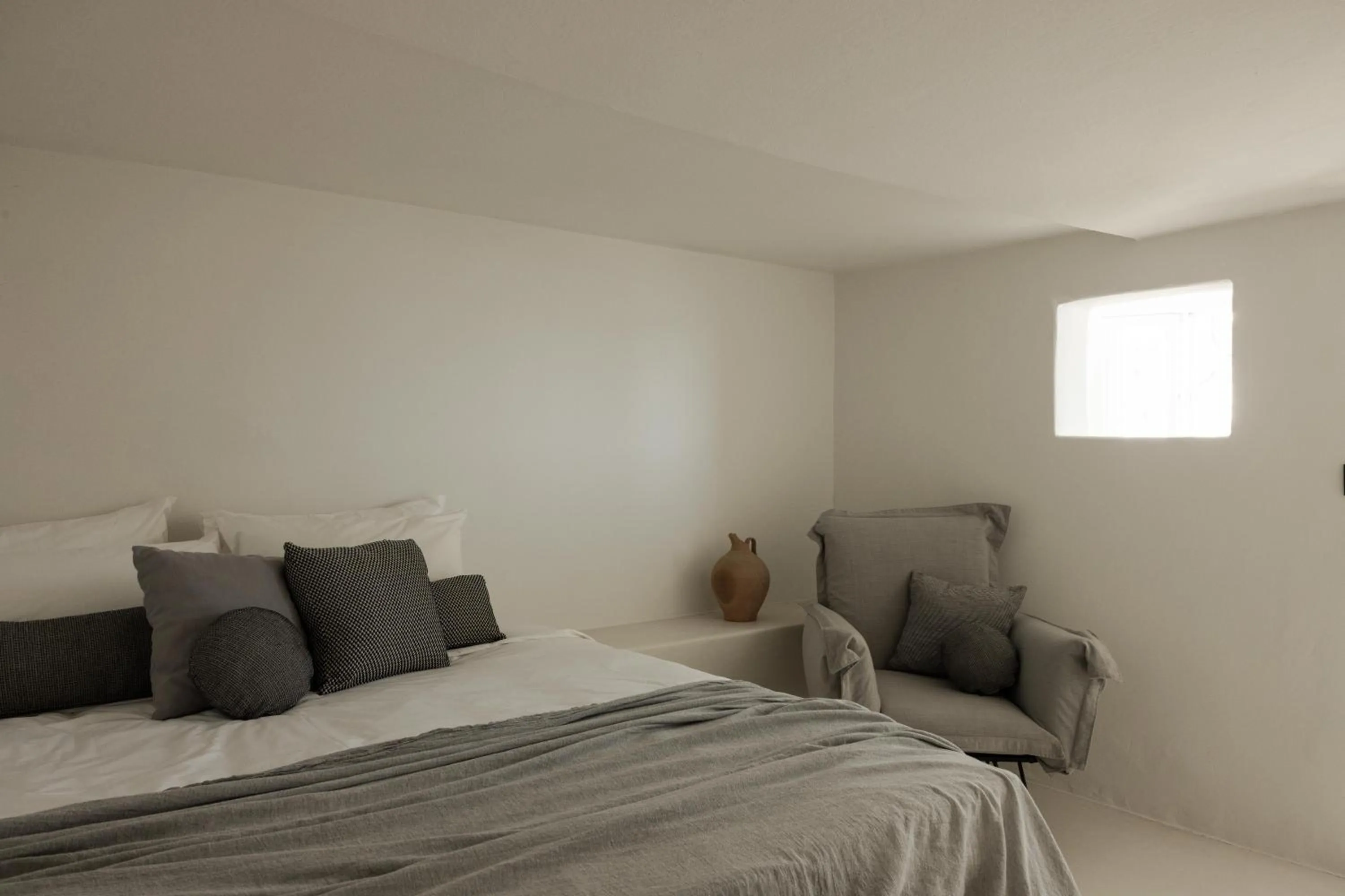 Bedroom, Bed in Boho Origin Mykonos