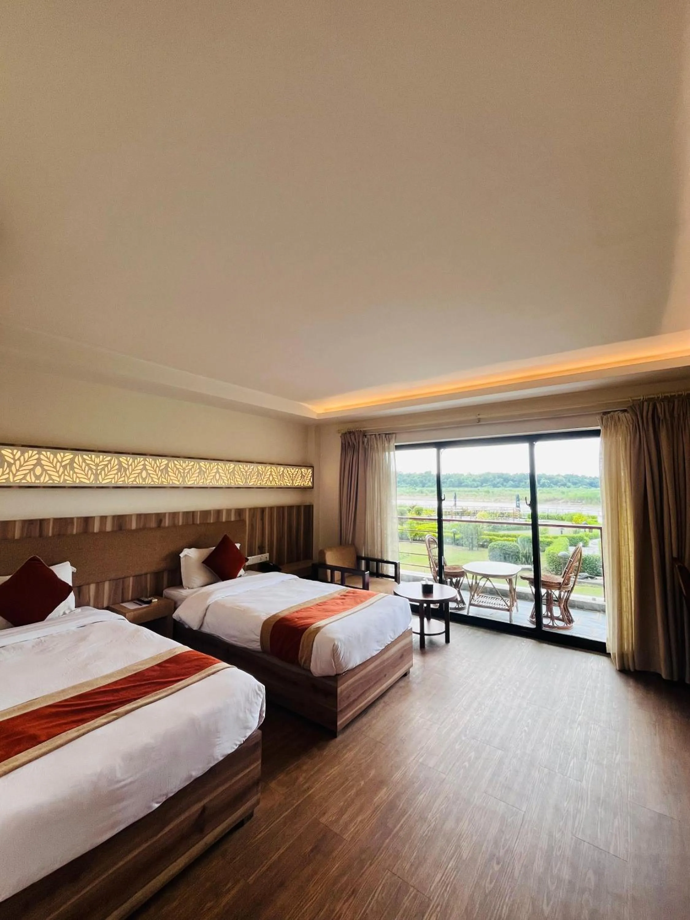 Bed in Park Safari Resort, Chitwan National Park