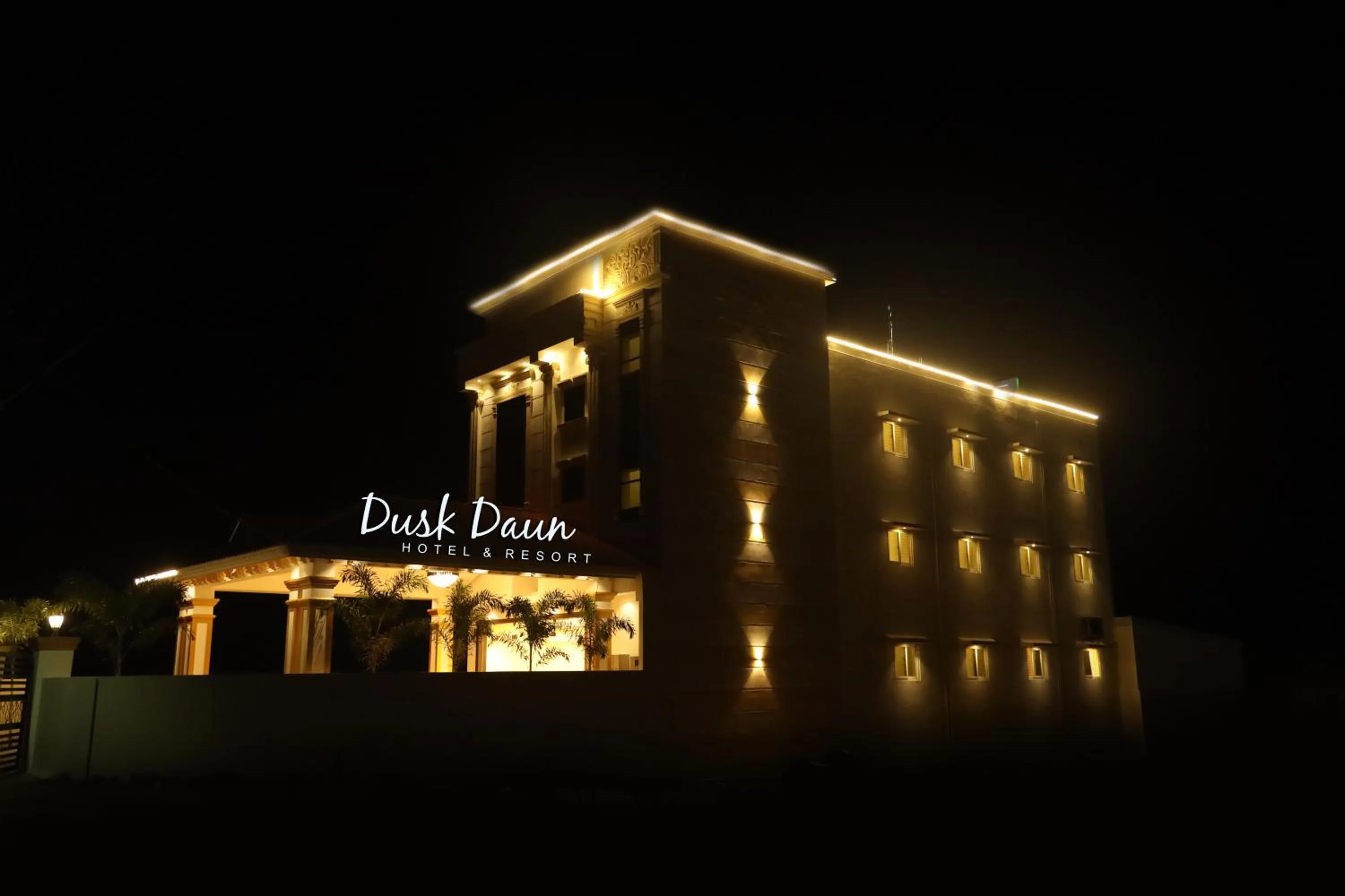 Property building in Hotel Dusk and Dawn