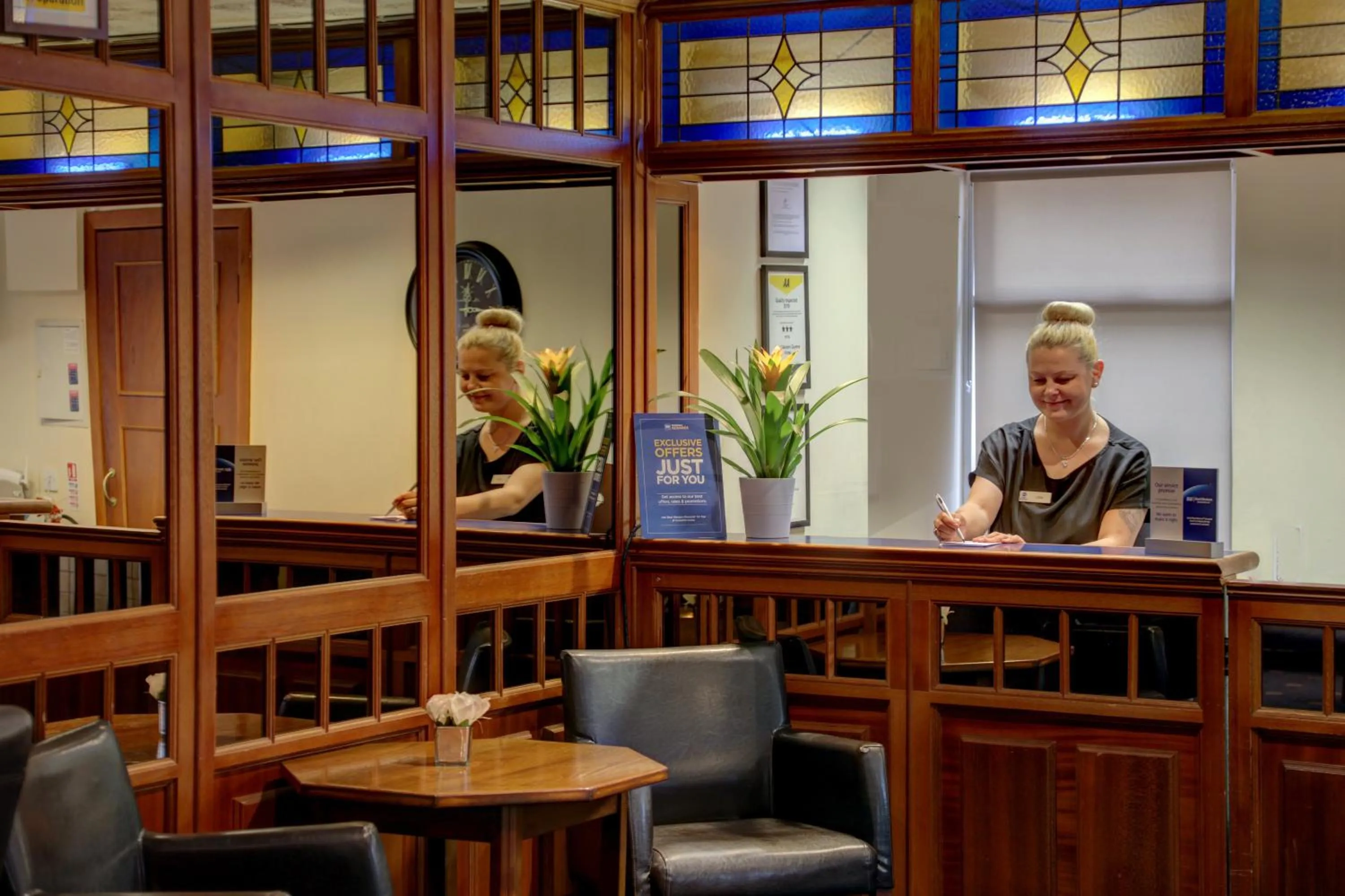 Staff in Best Western Queens Hotel