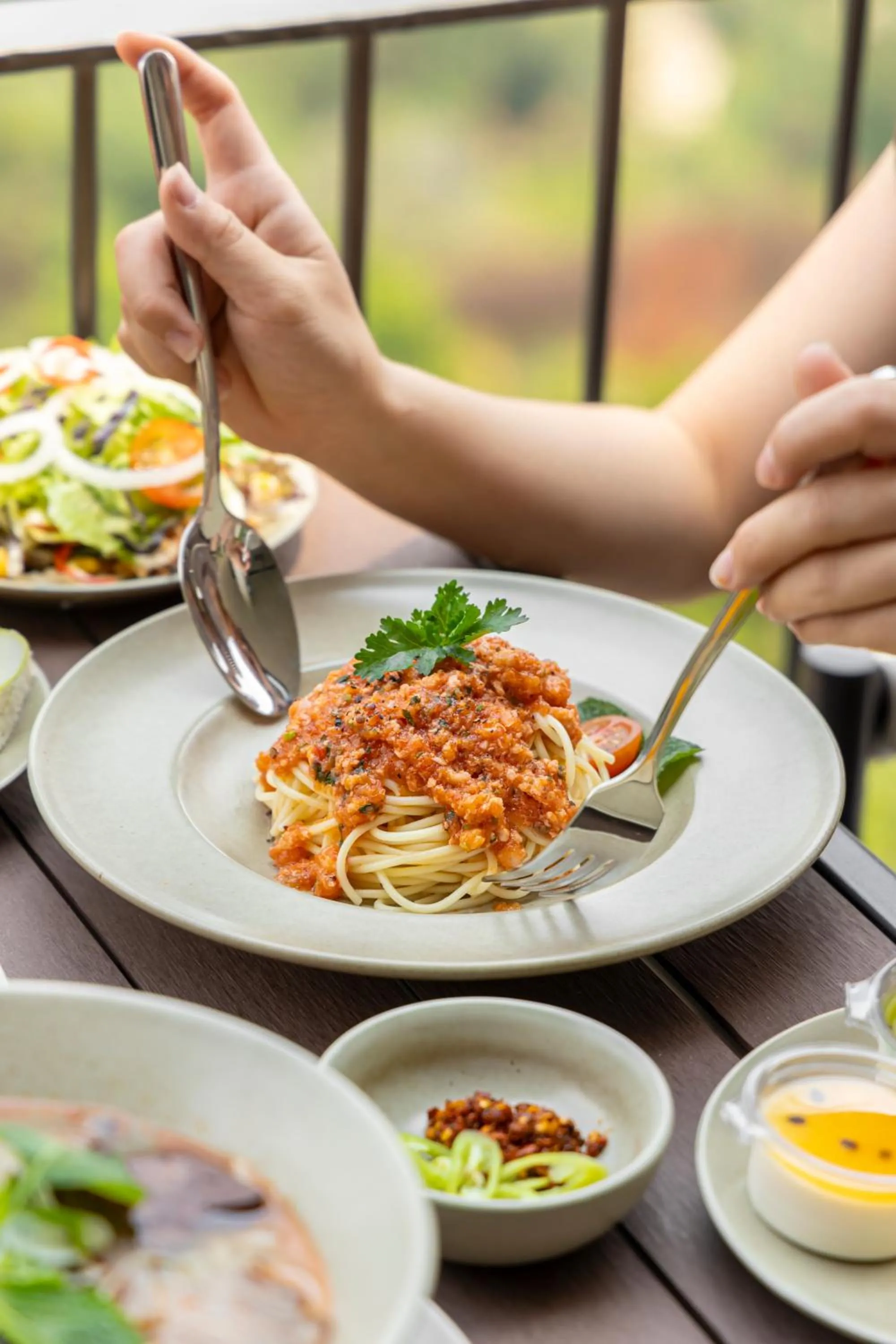Breakfast in HLS Dalat Lodge