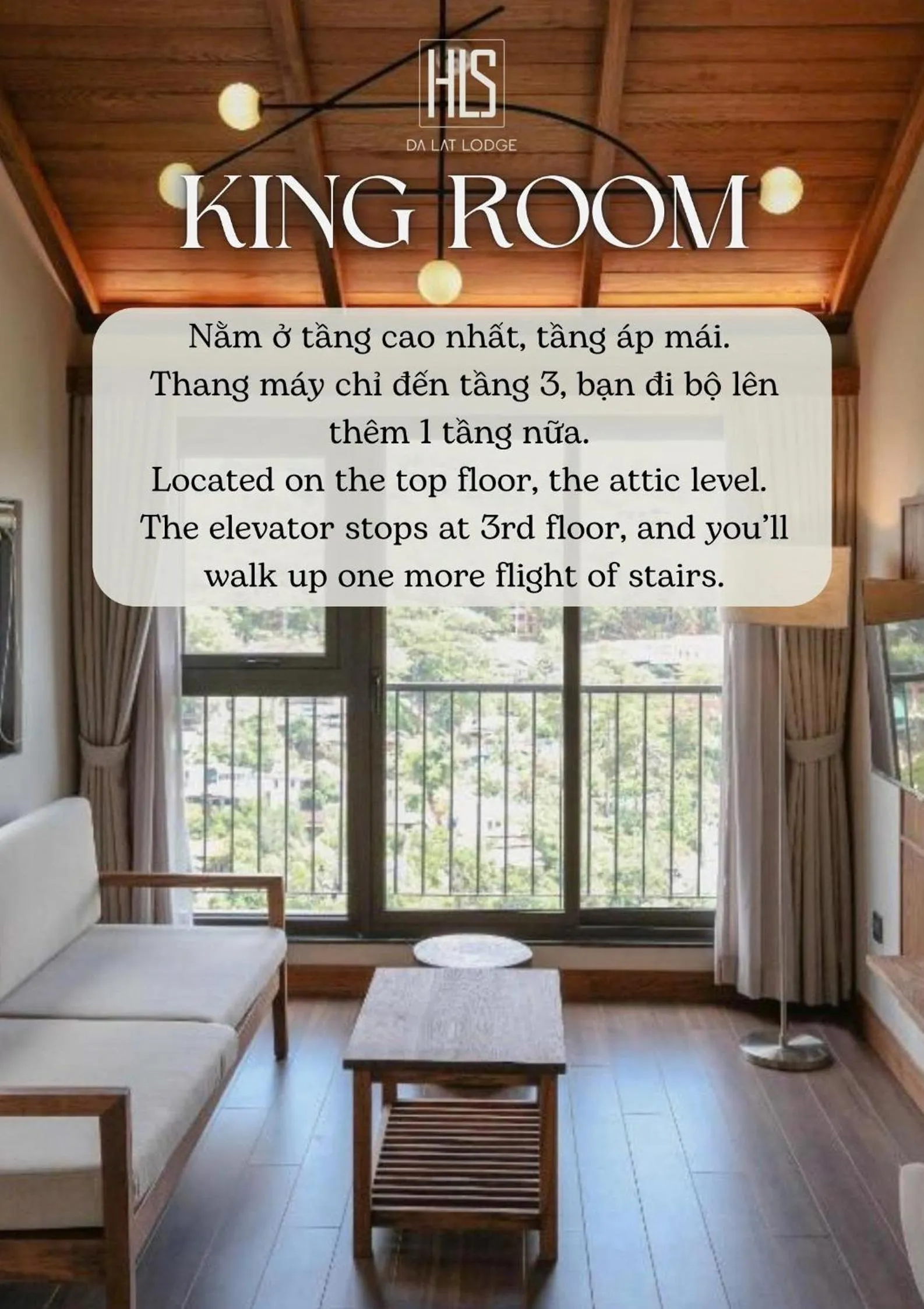 Photo of the whole room in HLS Dalat Lodge