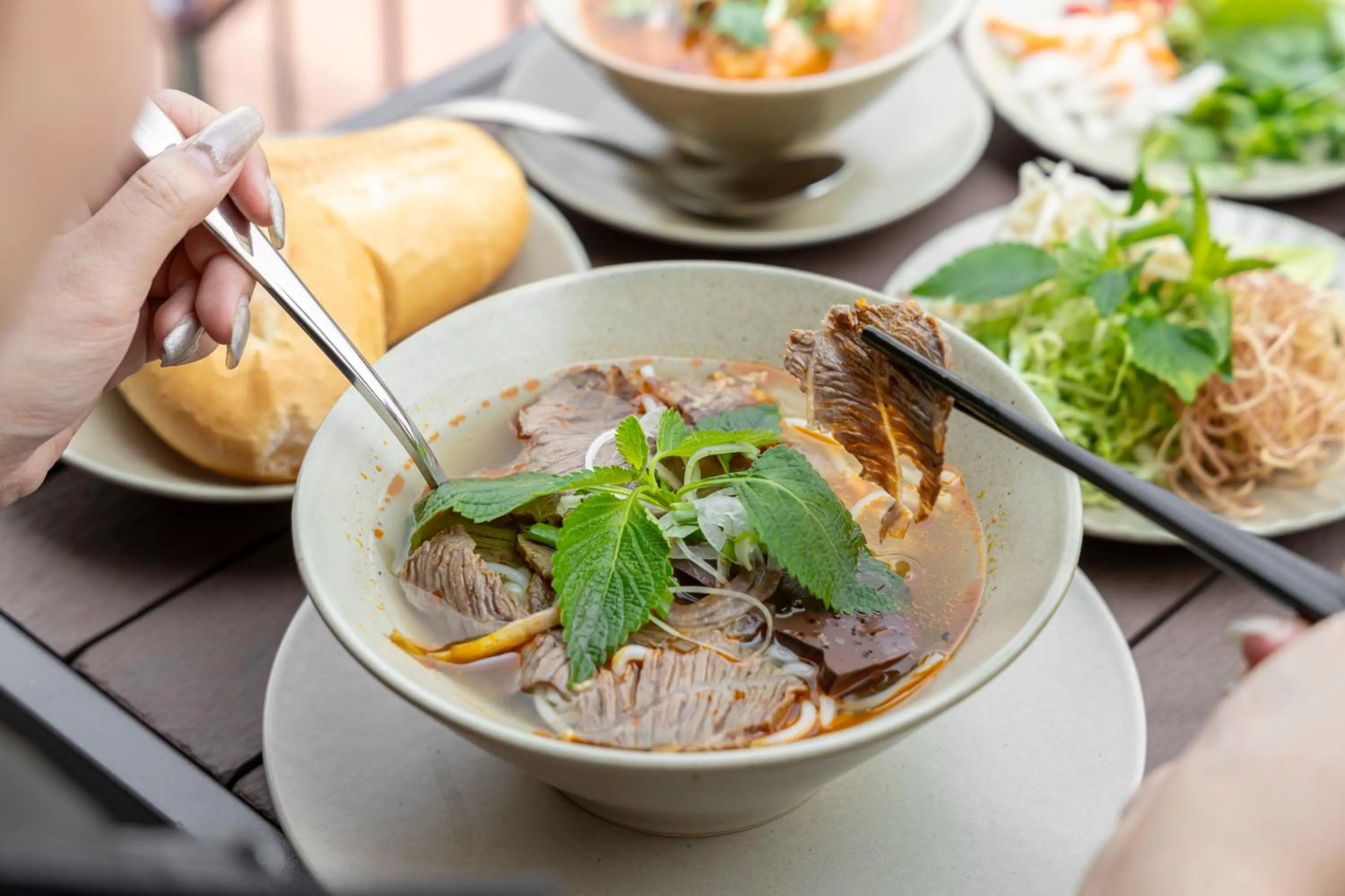 Breakfast in HLS Dalat Lodge