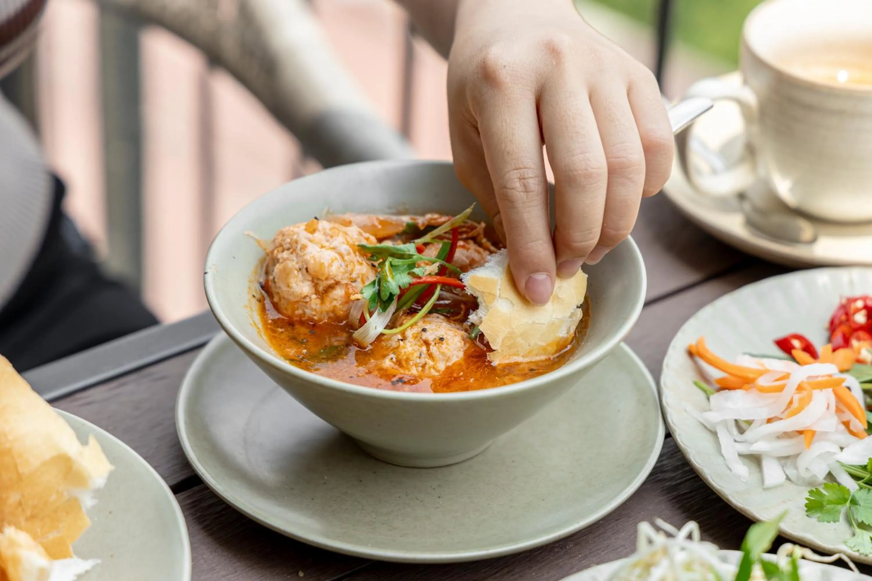 Breakfast in HLS Dalat Lodge