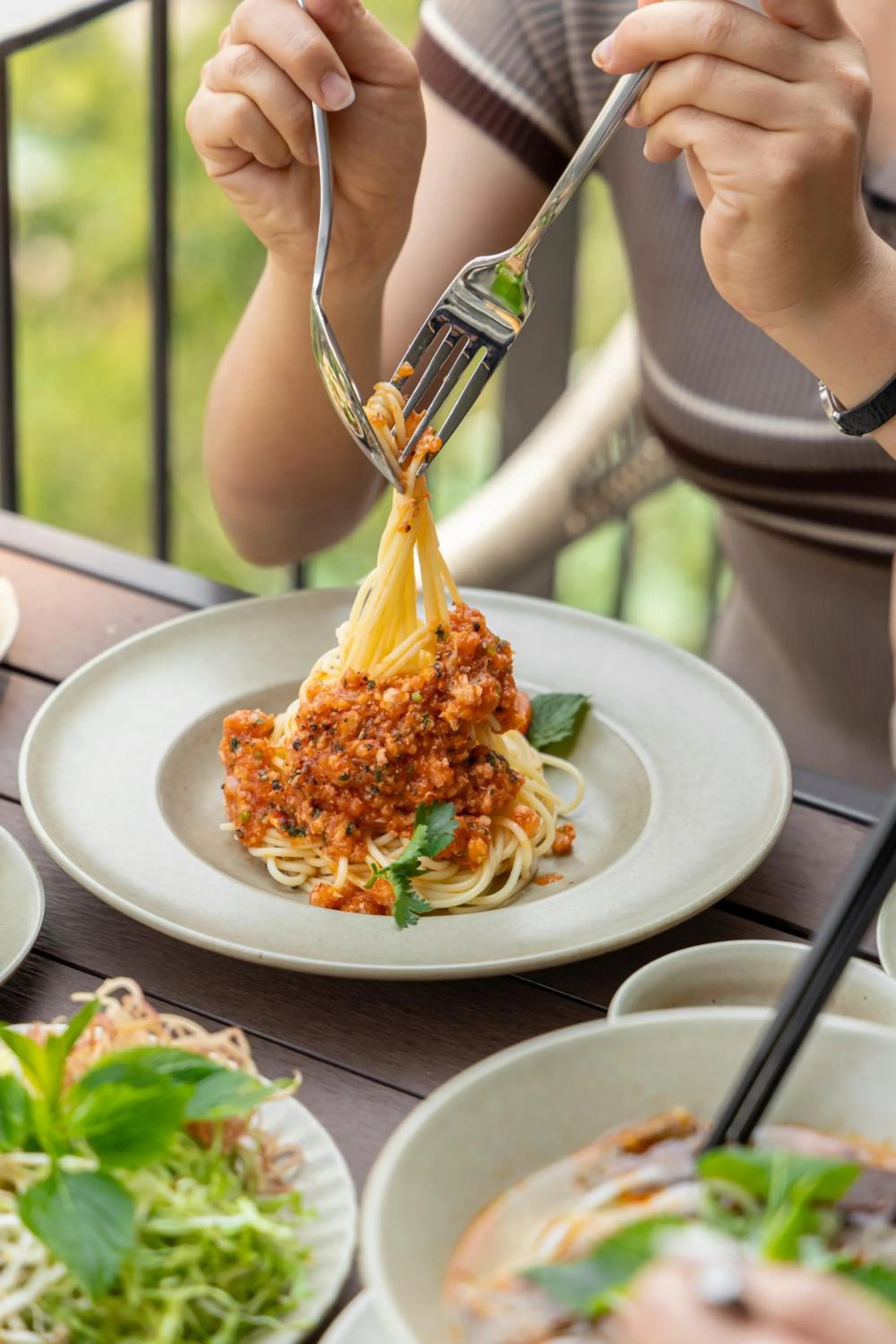 Breakfast in HLS Dalat Lodge