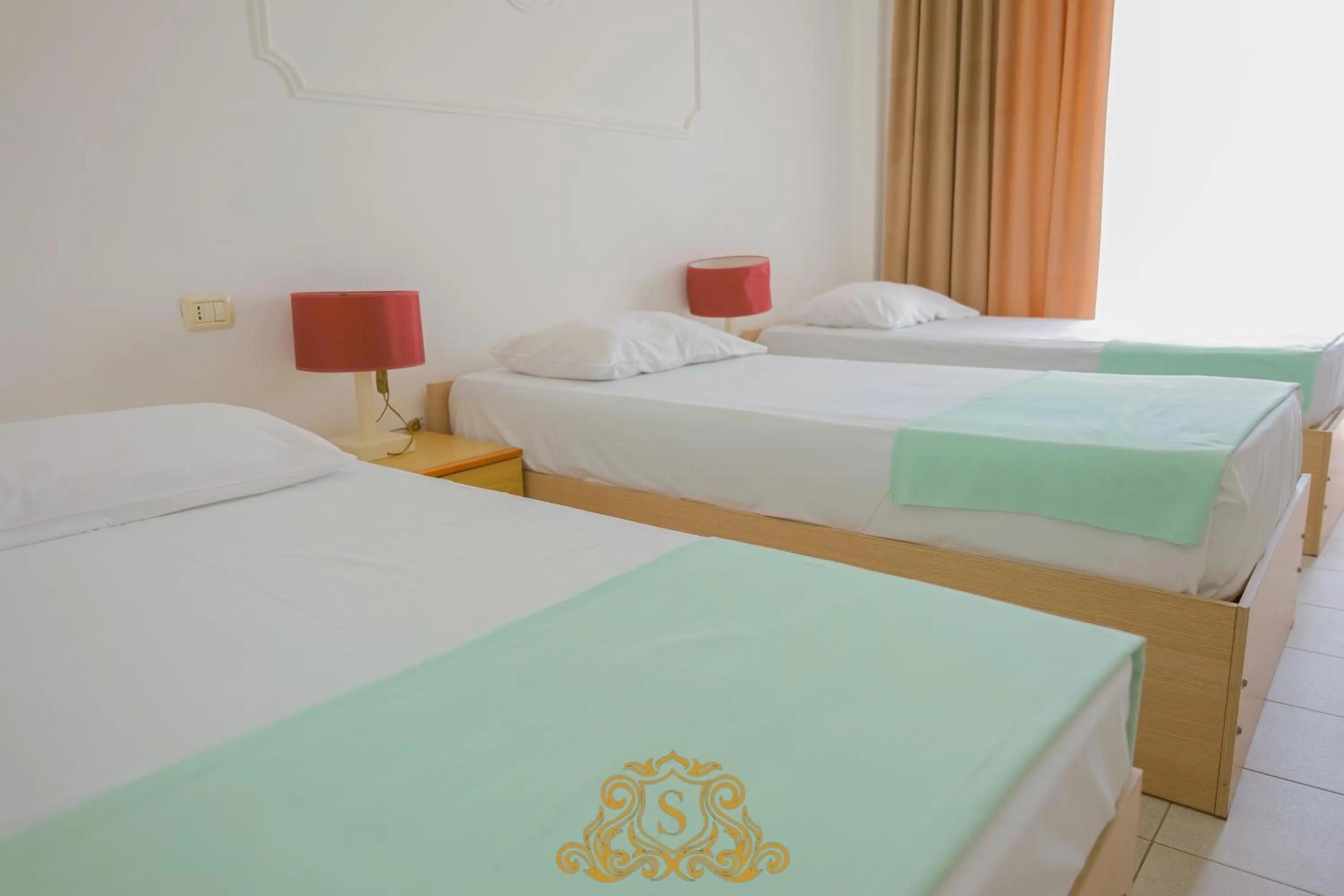 Bed in Hotel Sorrente