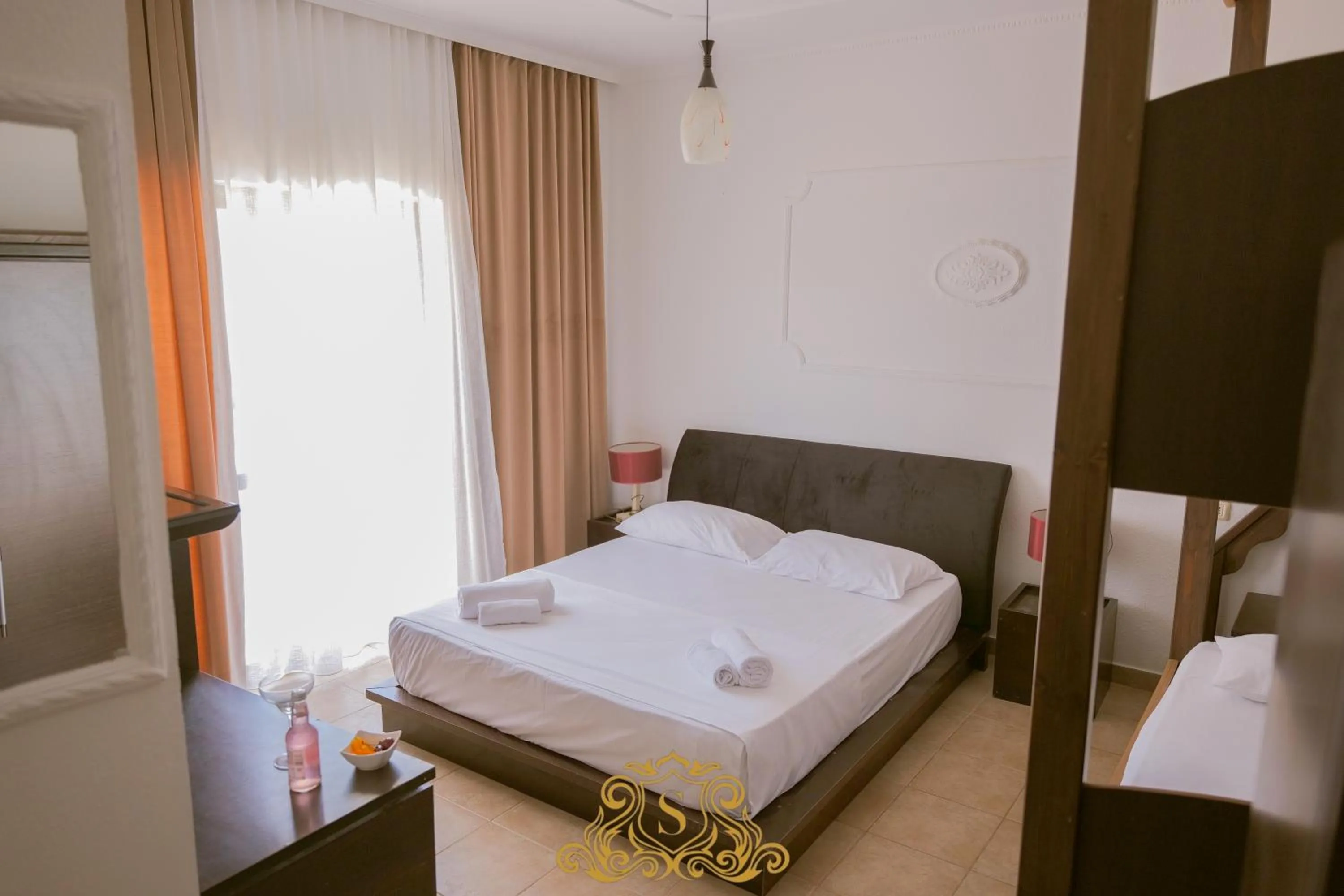 Bed in Hotel Sorrente