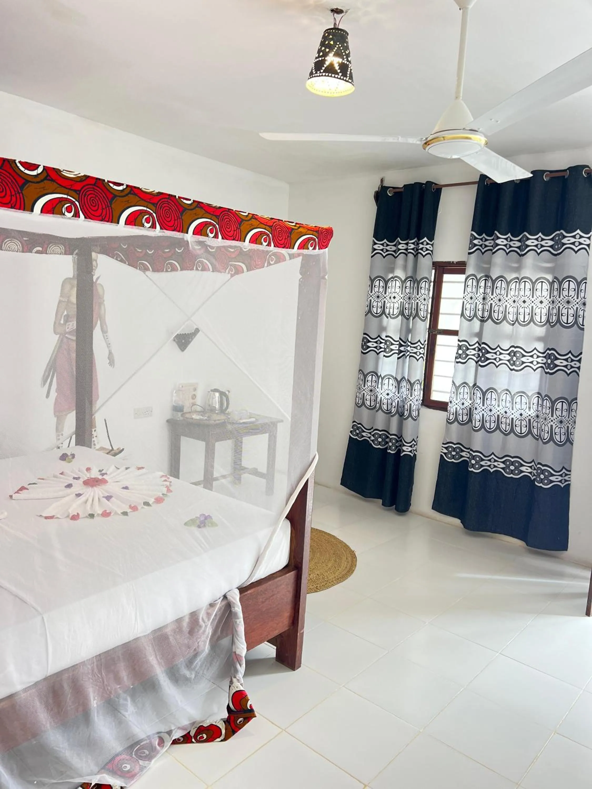 Bed in Zanzi beach hotel