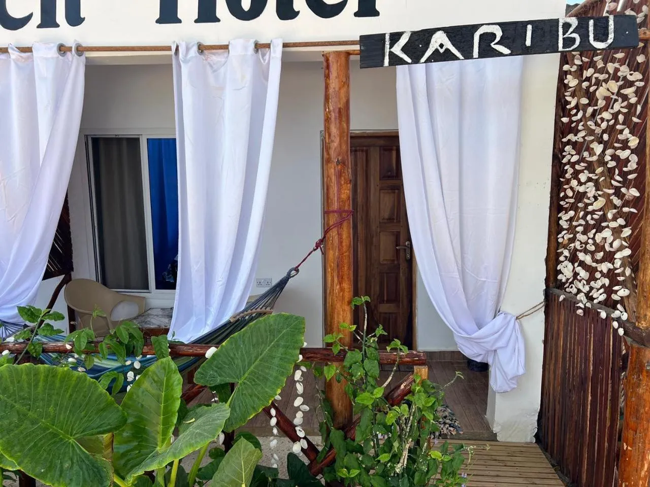 Property building in Zanzi beach hotel