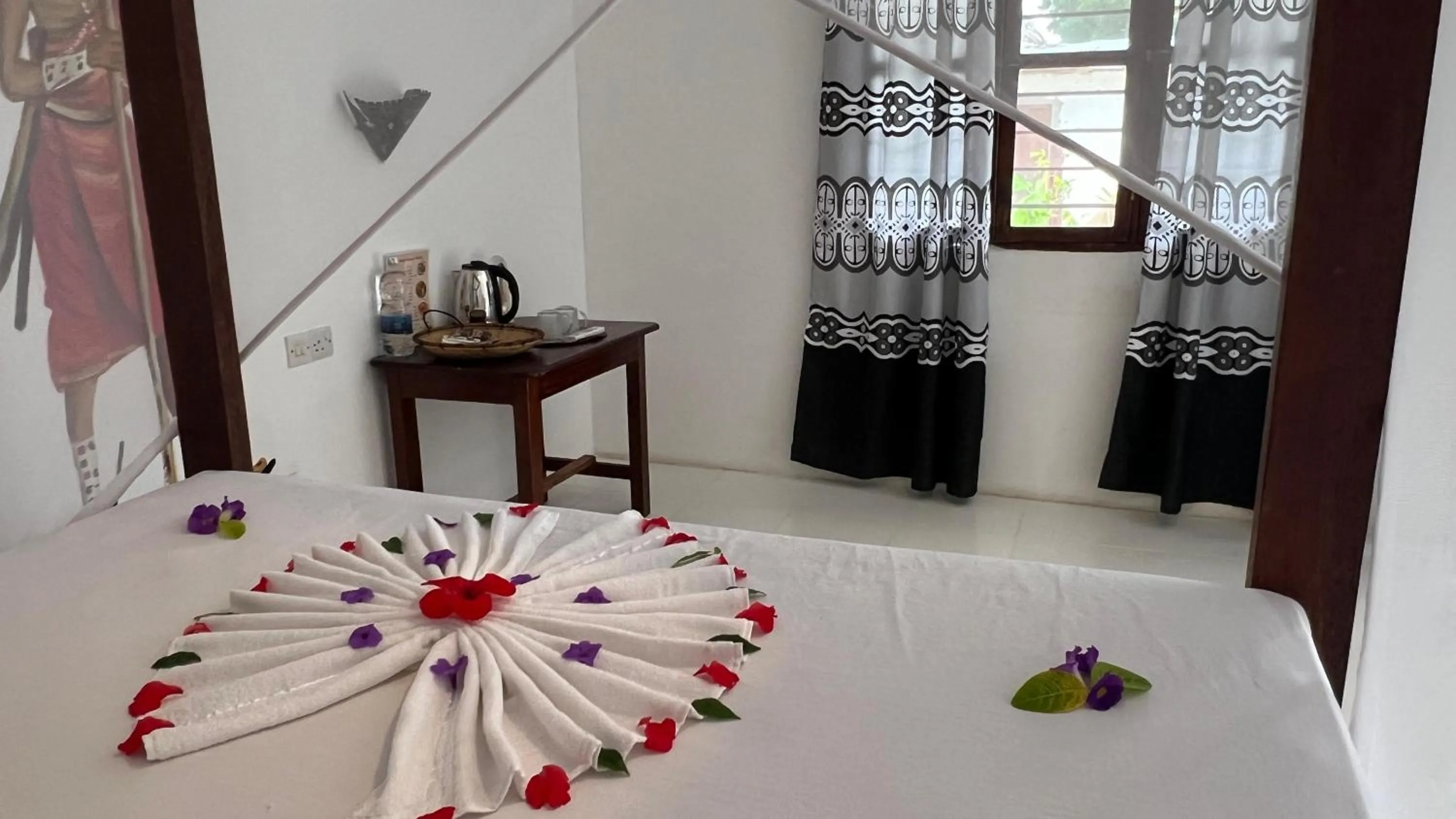 Bed in Zanzi beach hotel