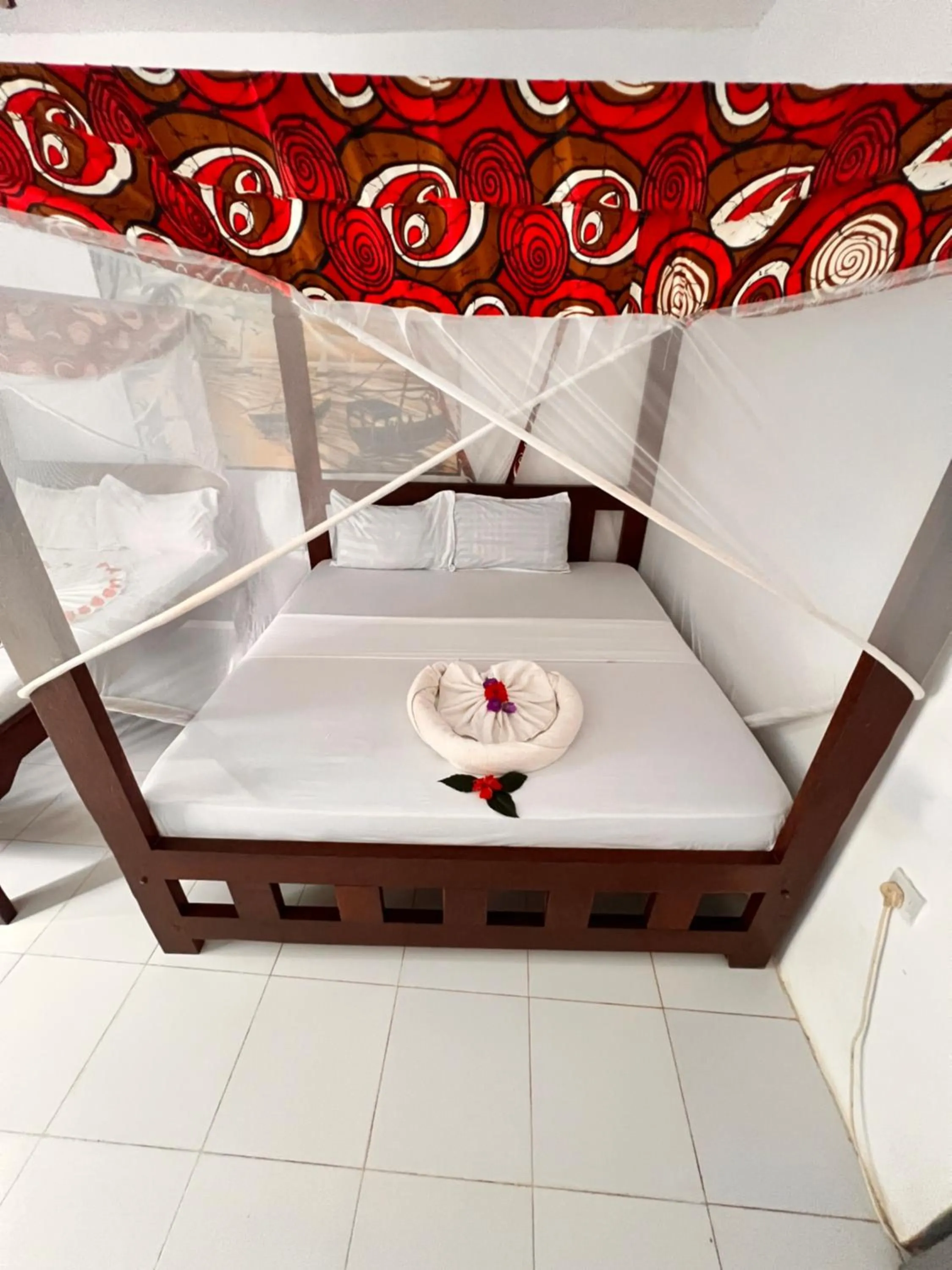 Bed in Zanzi beach hotel