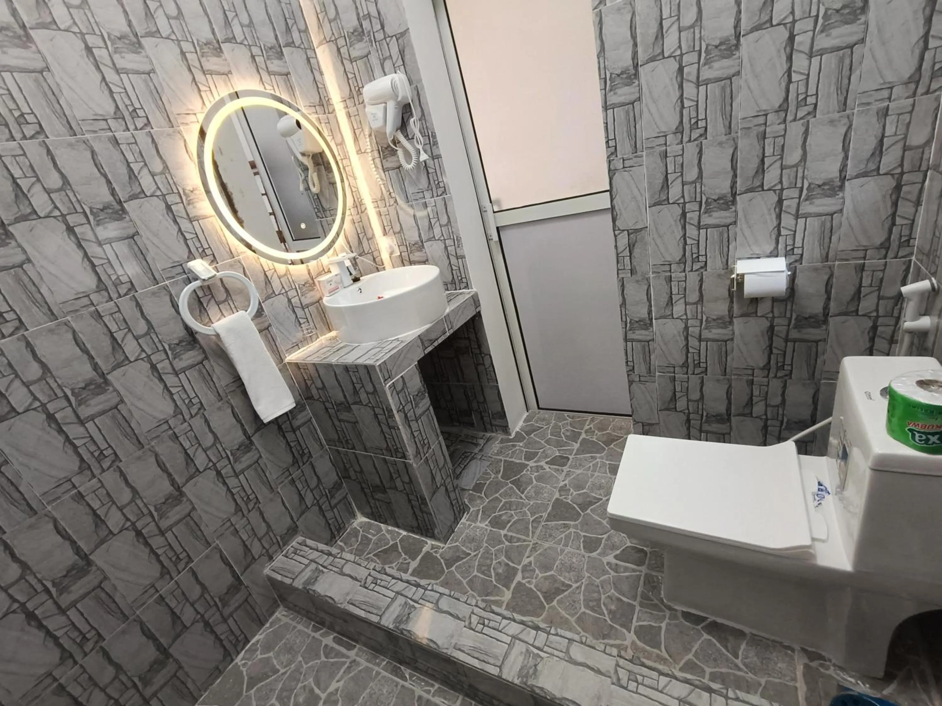 Shower in Zanzi beach hotel