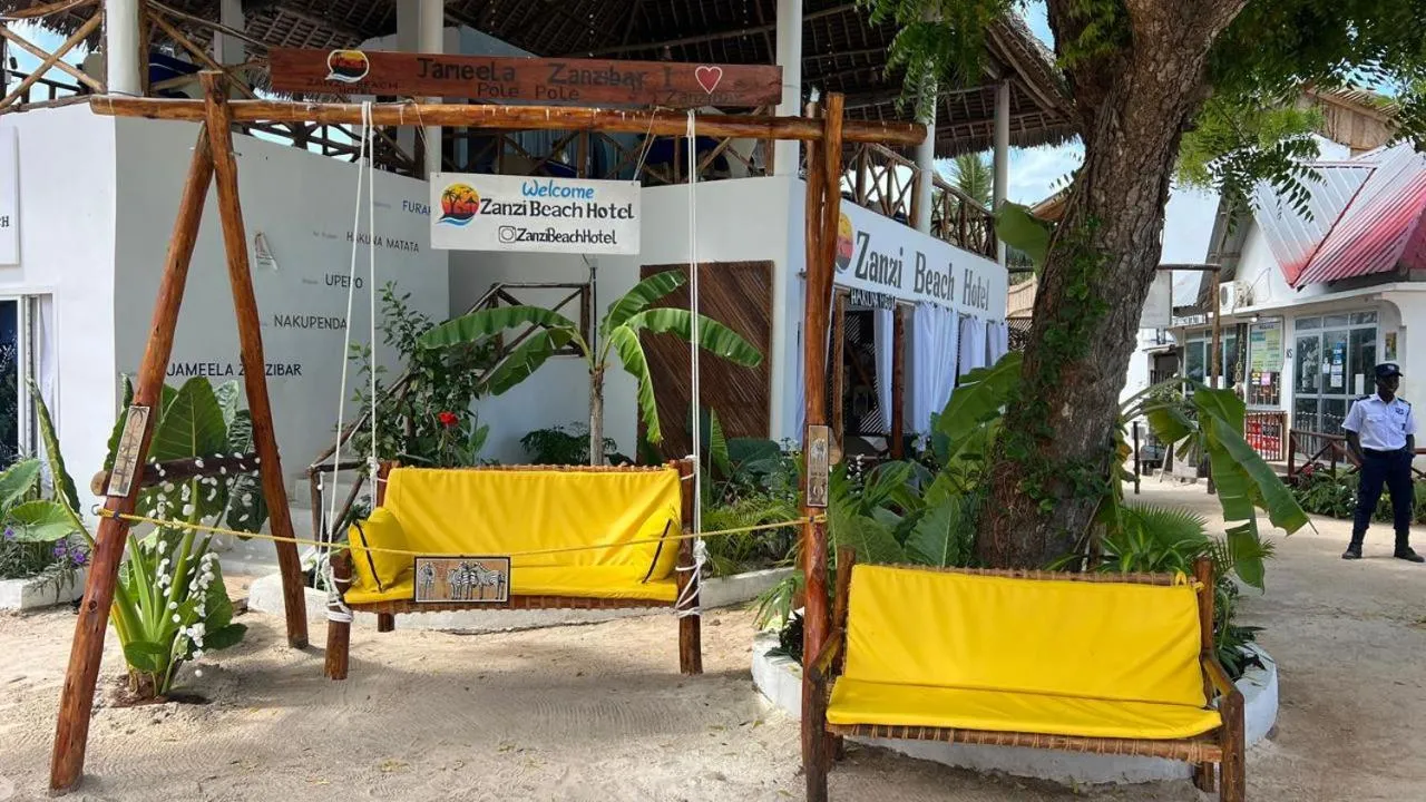 sunbed in Zanzi beach hotel