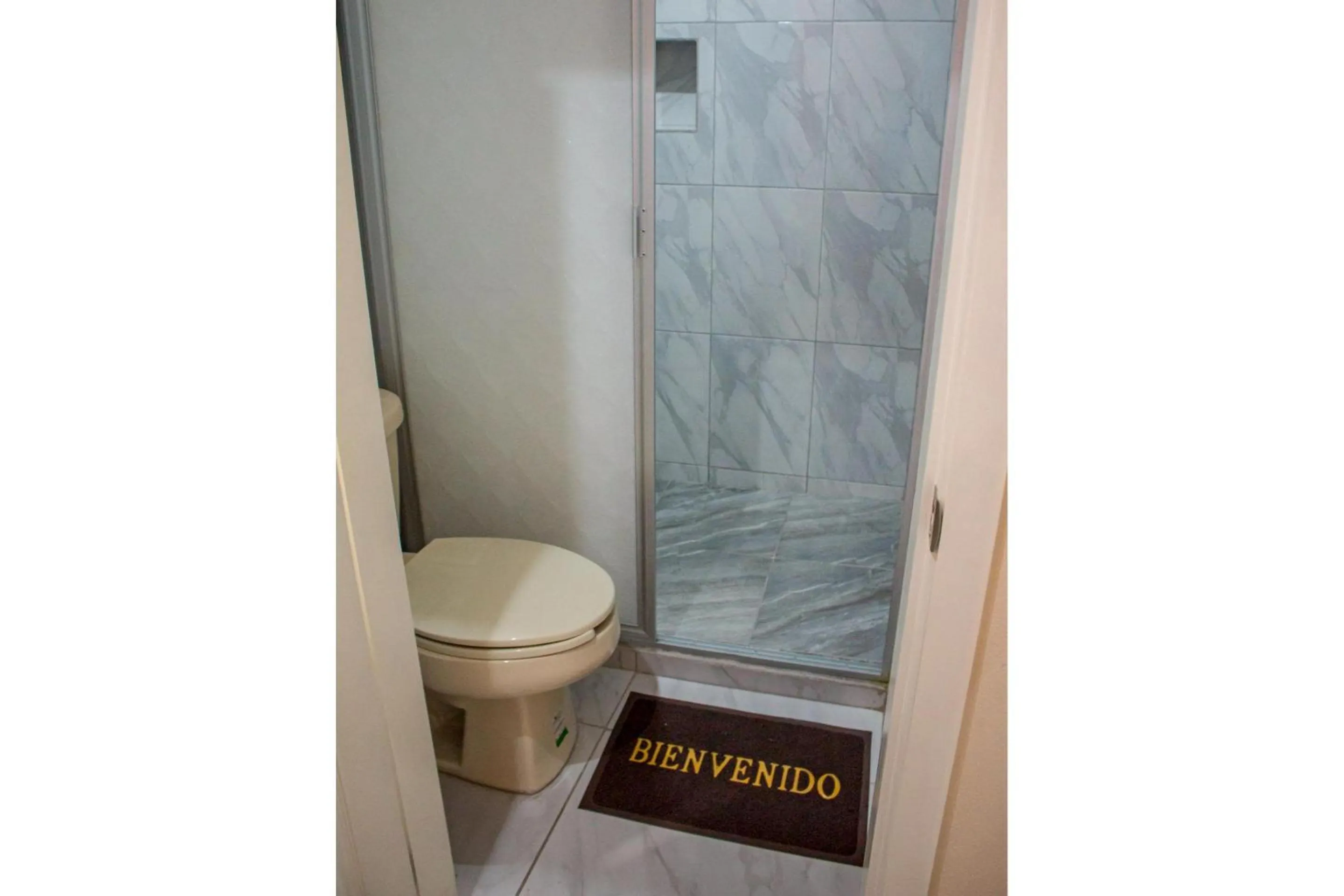 Bathroom in OYO Hotel La Playa