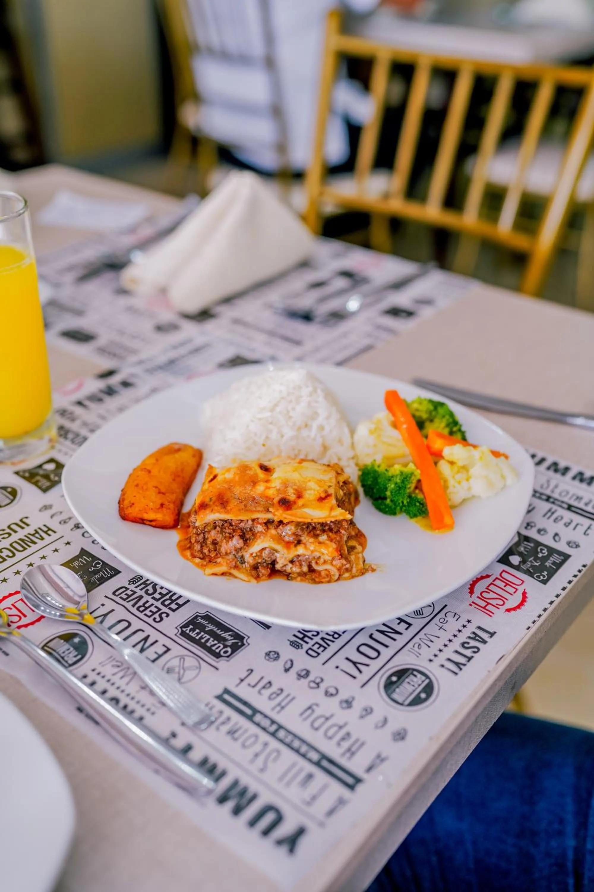 Lunch in BRITNEY HOTEL Machala