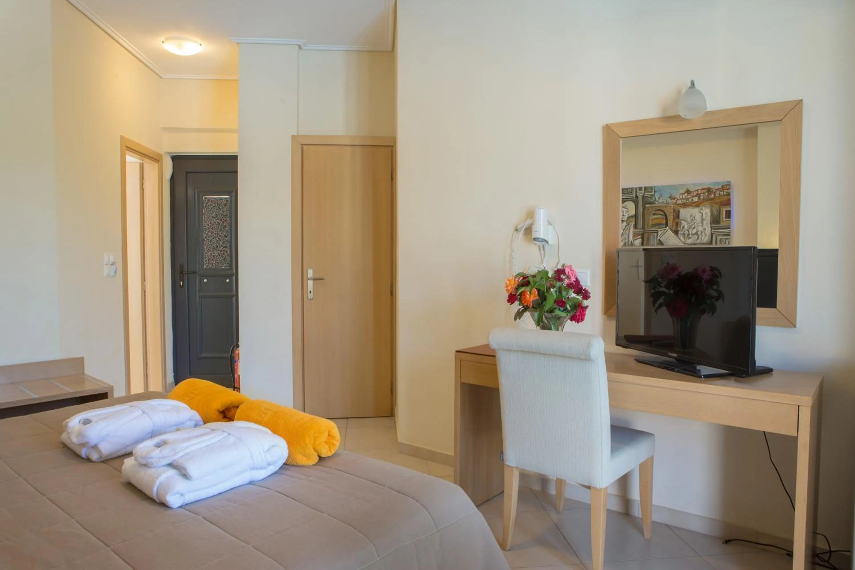 TV and multimedia, Bed in Aeolian Gaea Hotel