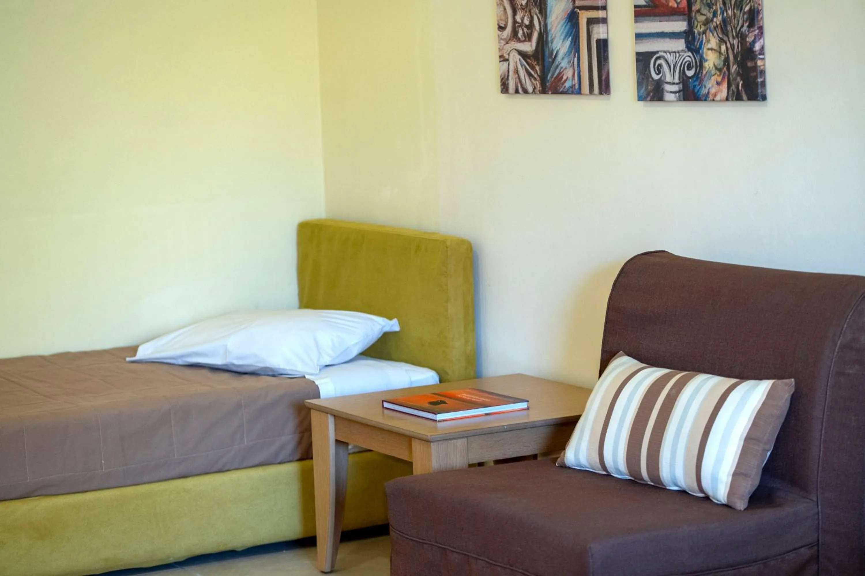 Bed in Aeolian Gaea Hotel