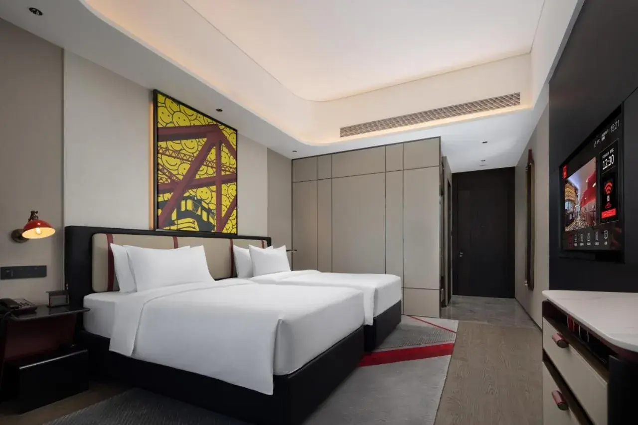 Superior Twin Room in Radisson Red Guangzhou South Railway Station Superior Twin Room in Radisson Red Guangzhou South Railway Station