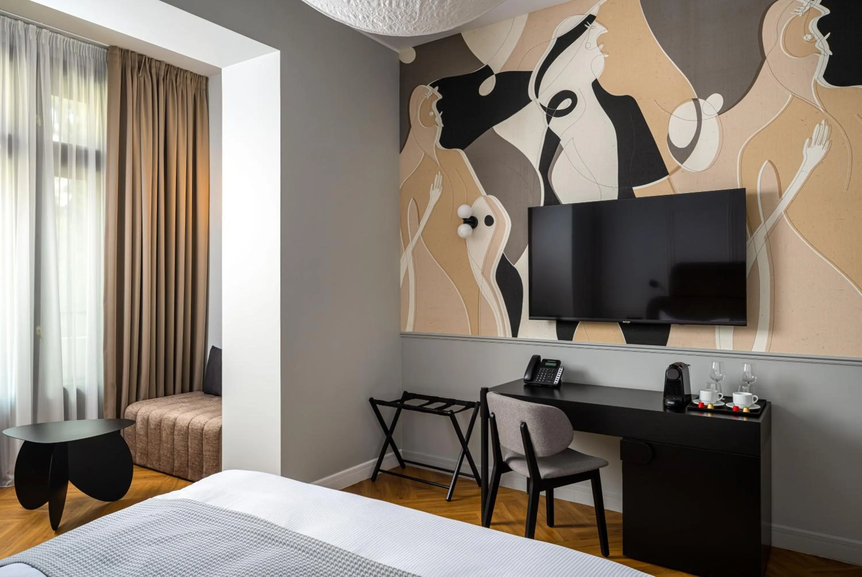 TV and multimedia, Bed in Ecletico Villa