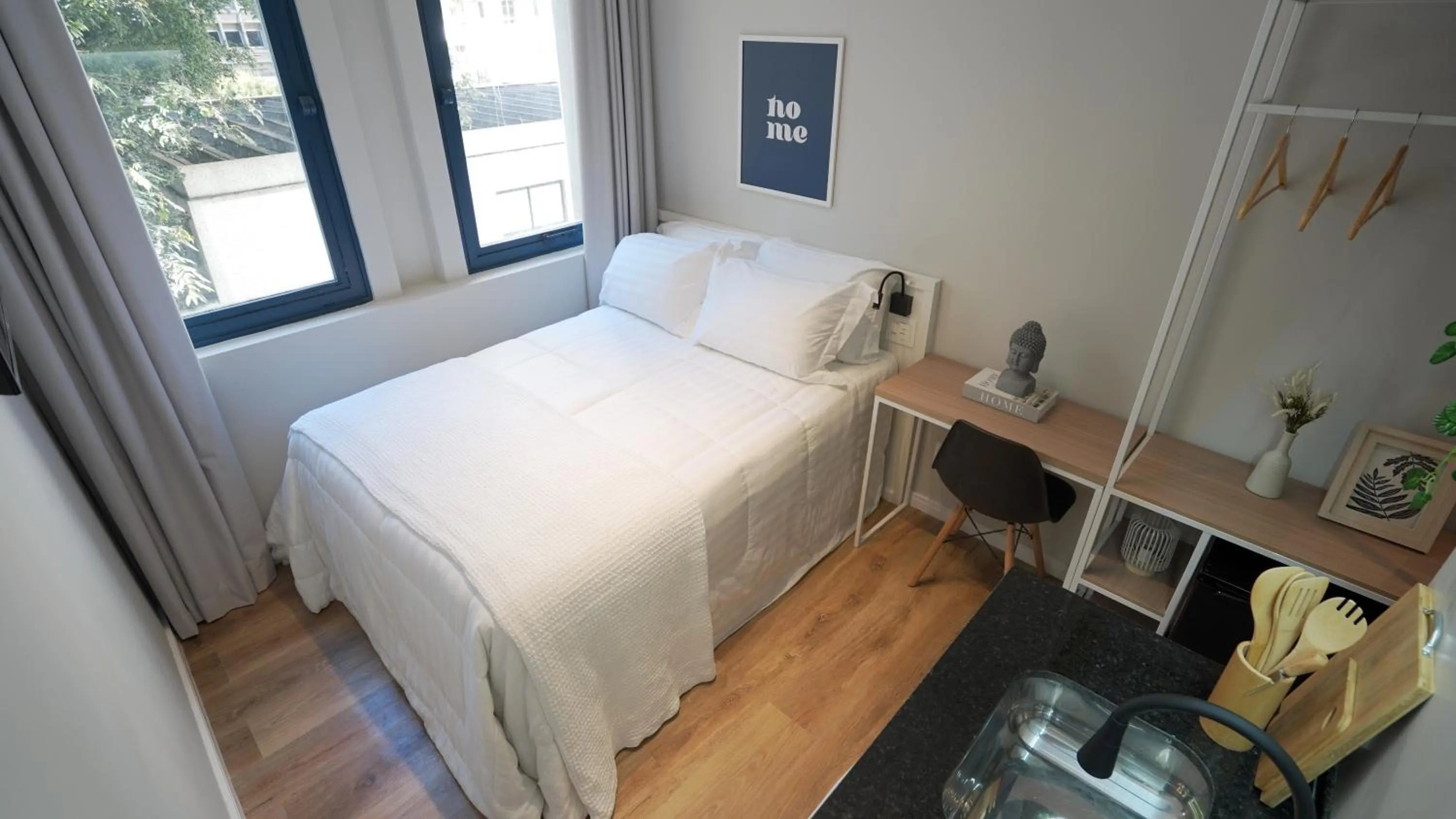 Bed in Apê Av Paulista Haddock Lobo