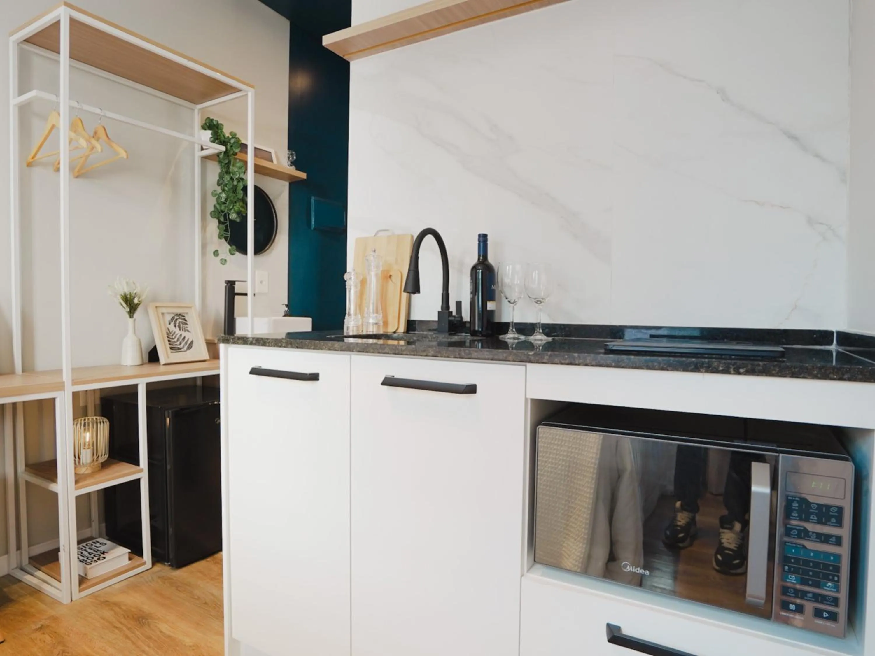 Kitchen or kitchenette in Apê Av Paulista Haddock Lobo