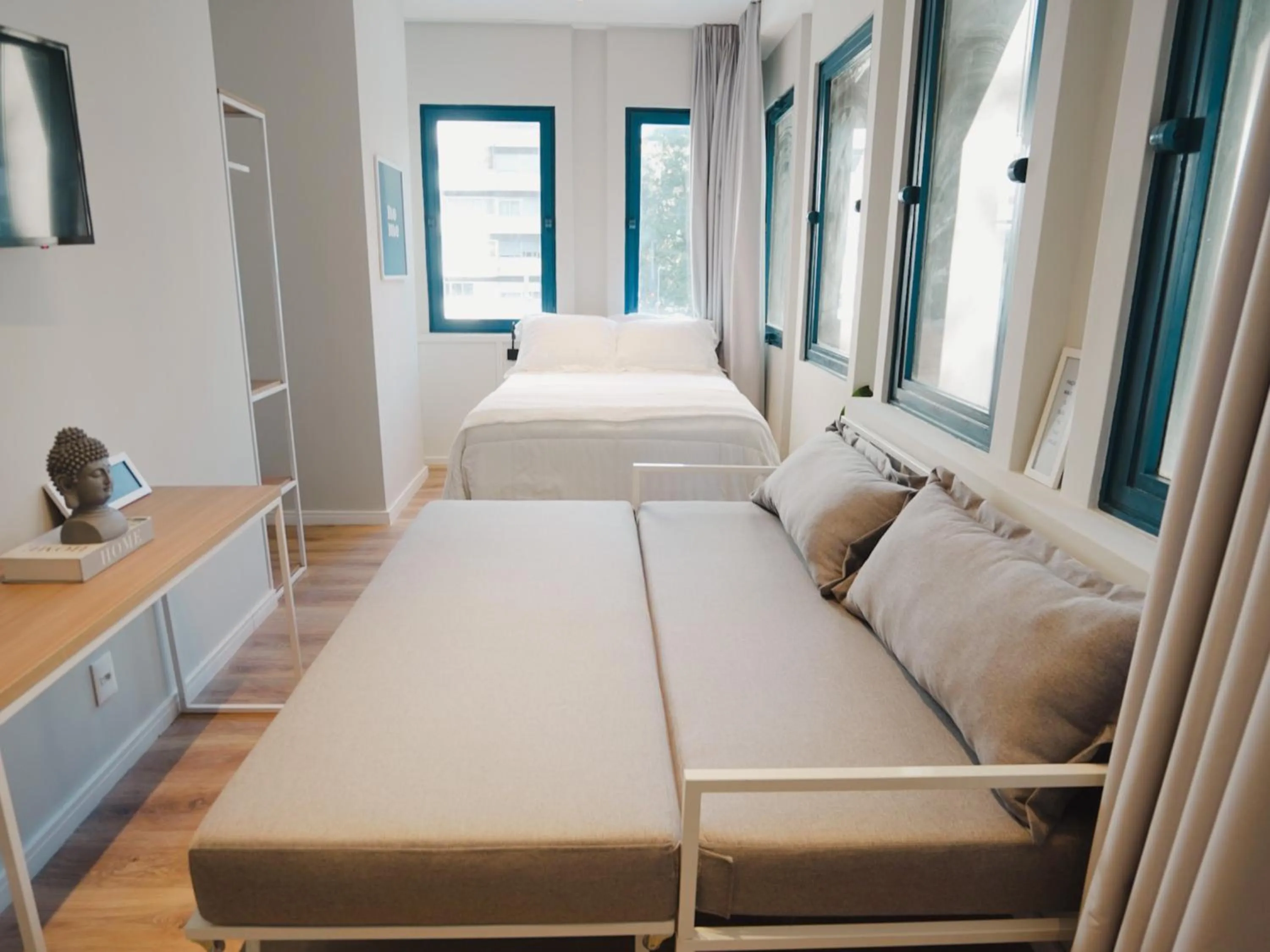 Bed in Apê Av Paulista Haddock Lobo