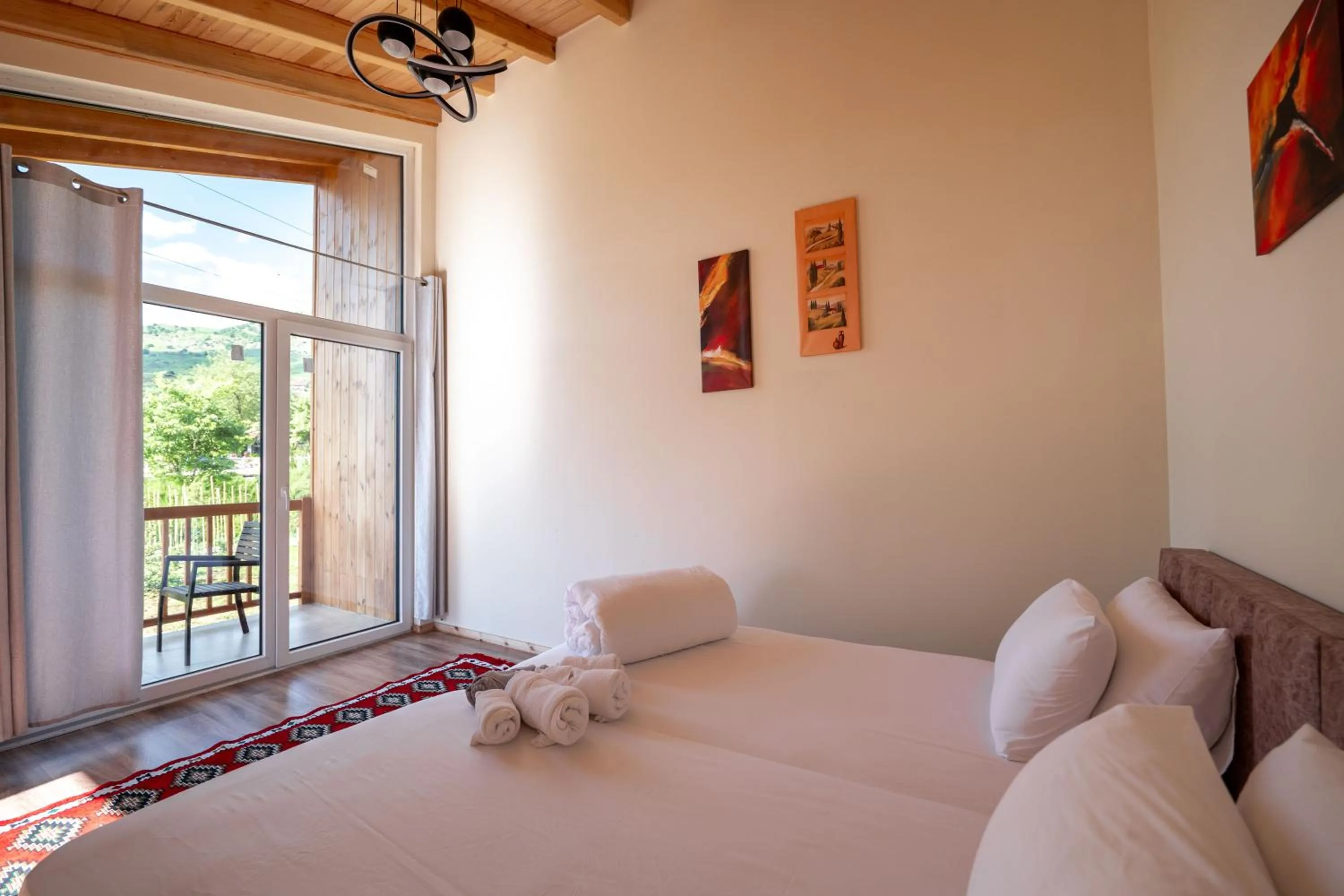 Bed in Mesopotam Agrotourism Resort