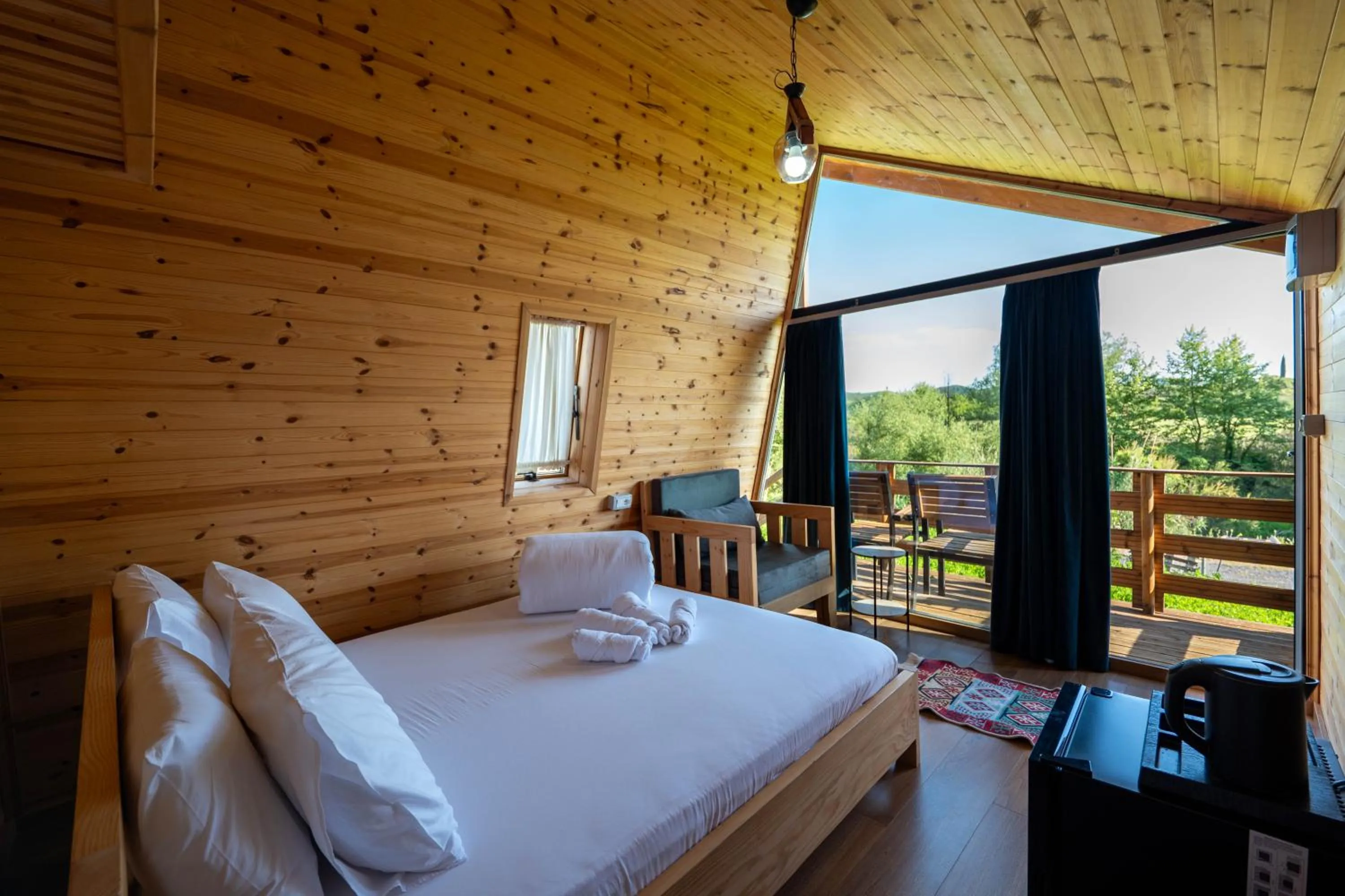 Bed in Mesopotam Agrotourism Resort