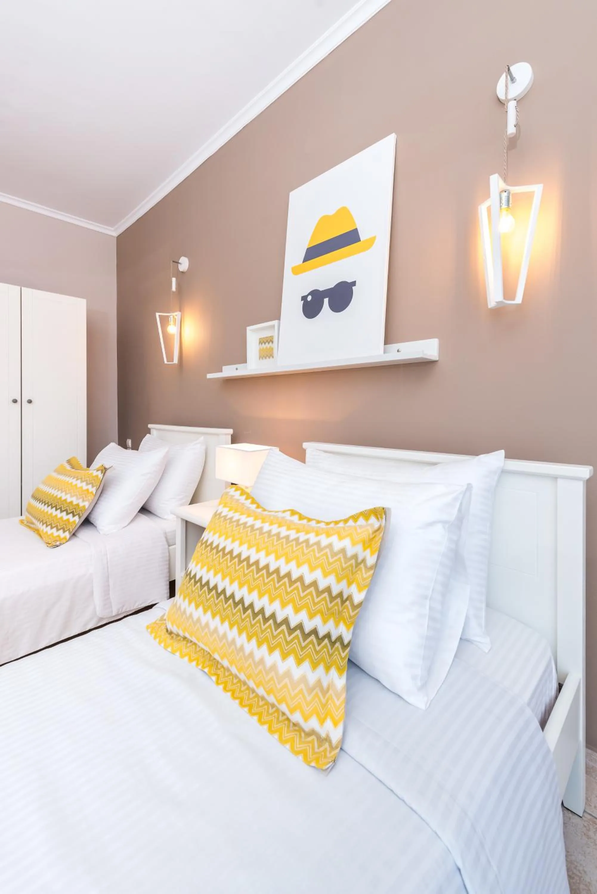 Bed in Arkadia Hotel