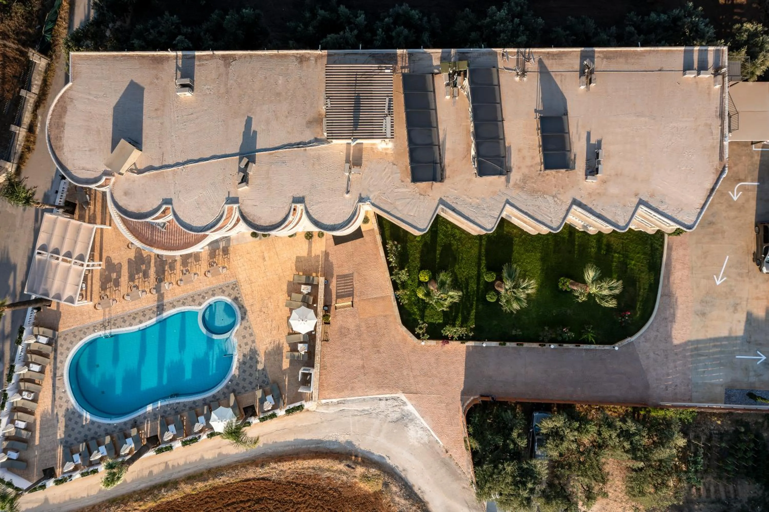 Bird's eye view in Arkadia Hotel