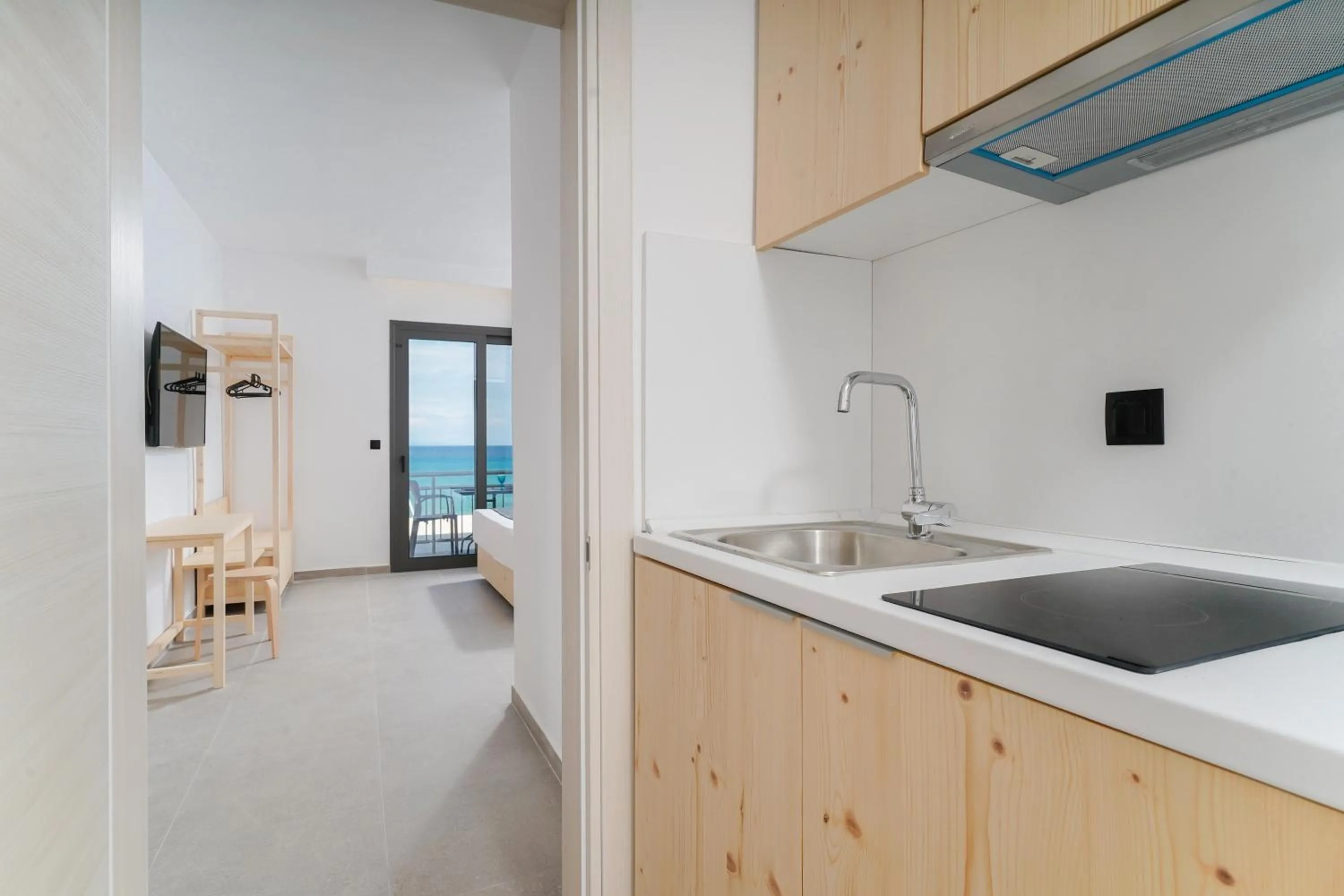 Kitchen or kitchenette in Emerial Deluxe Seaside Rooms