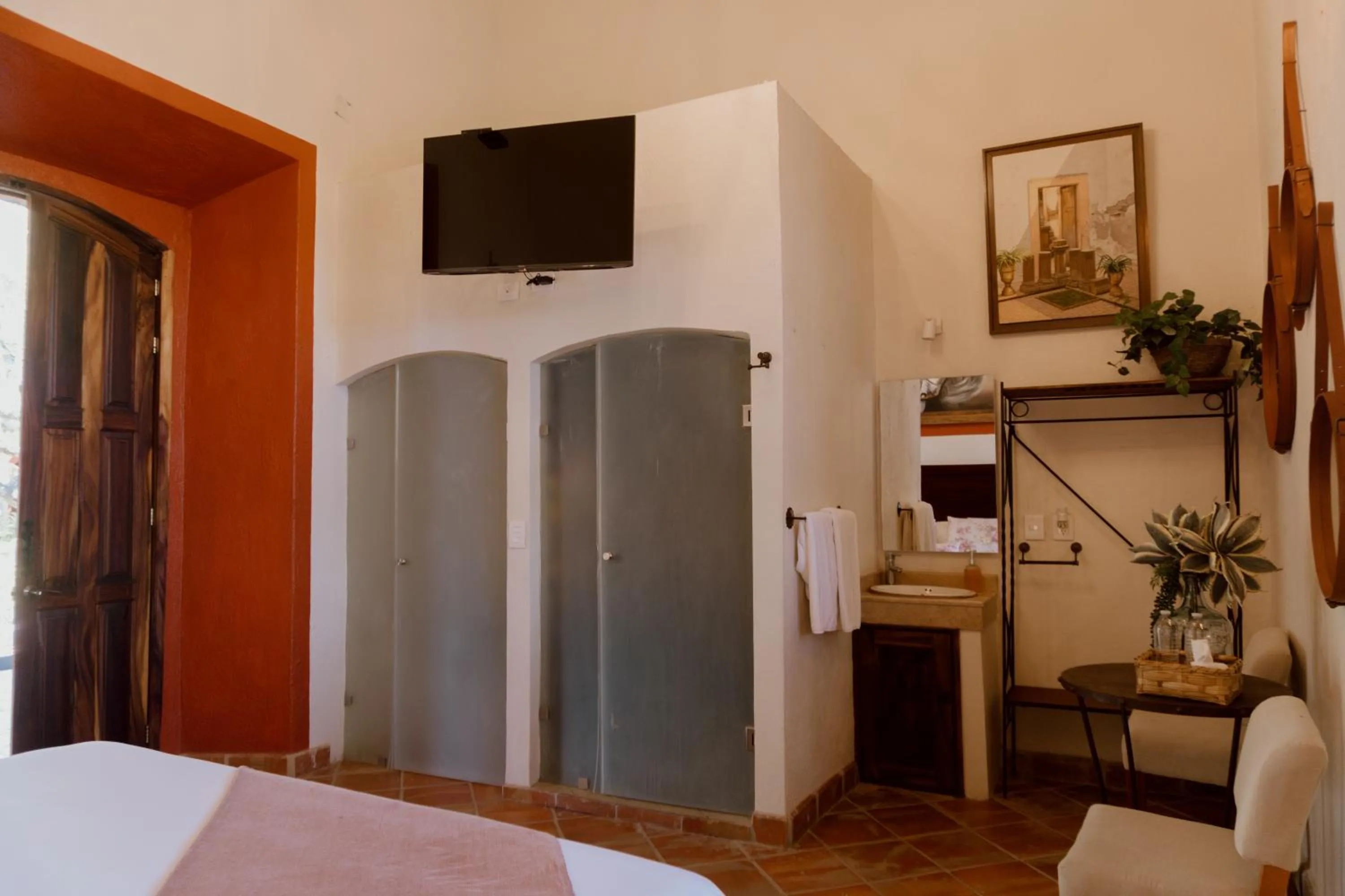 Bed in Hacienda San Nicolas de las Fuentes