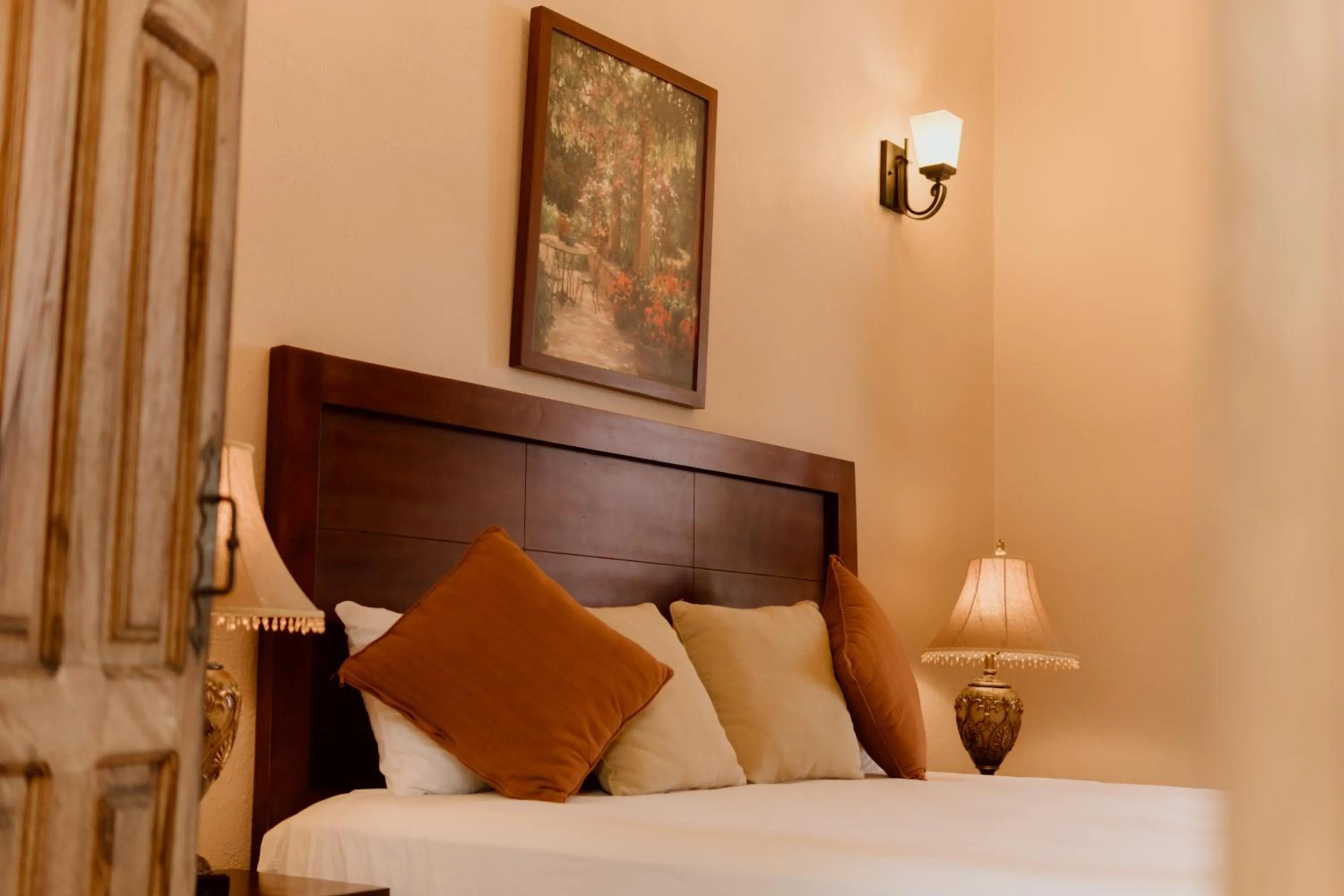 Bed in Hacienda San Nicolas de las Fuentes