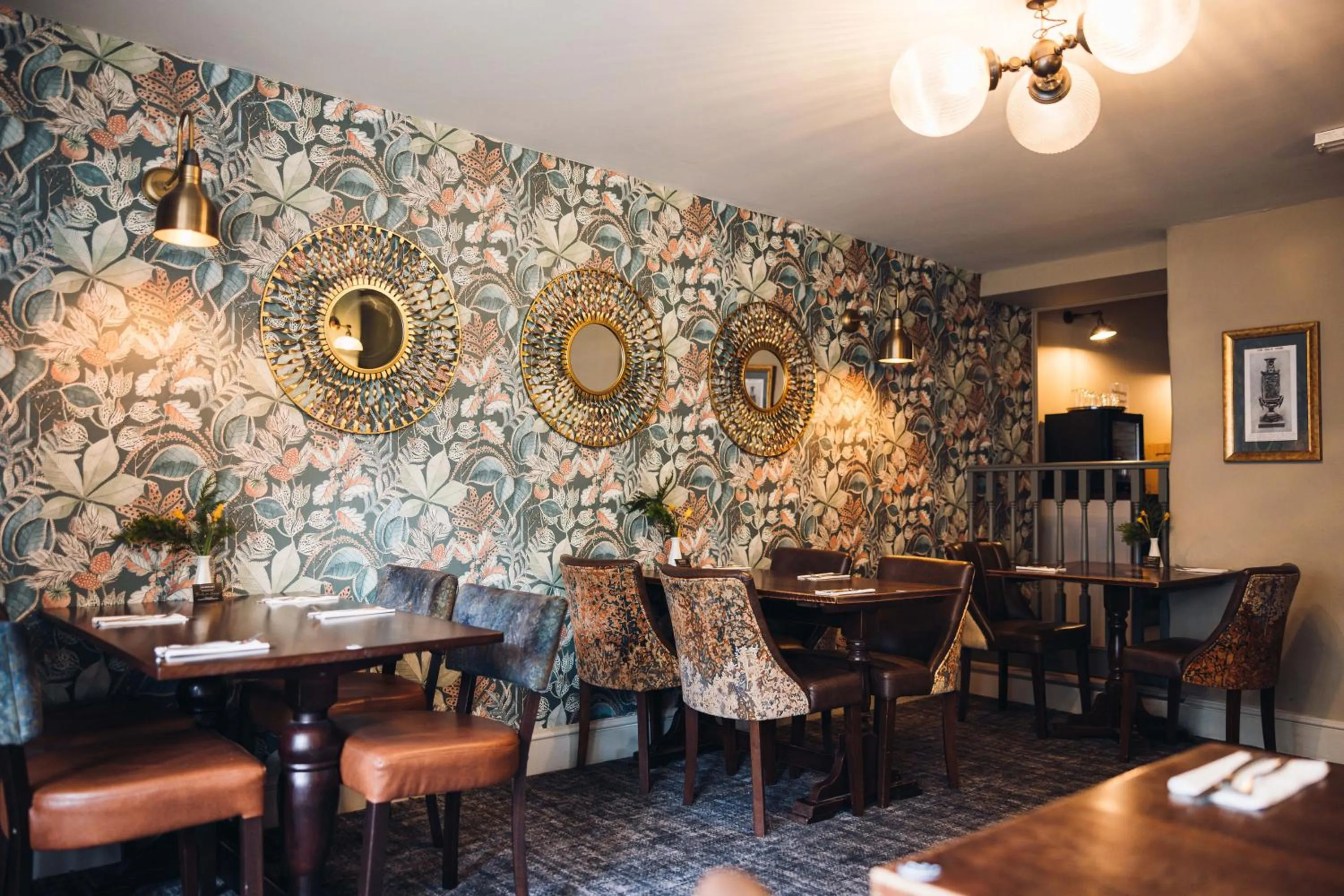 Dining area in White Lion Royal Hotel